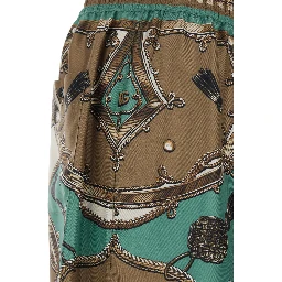 multicolor Bermuda Vanity with all-over print in Silk for men