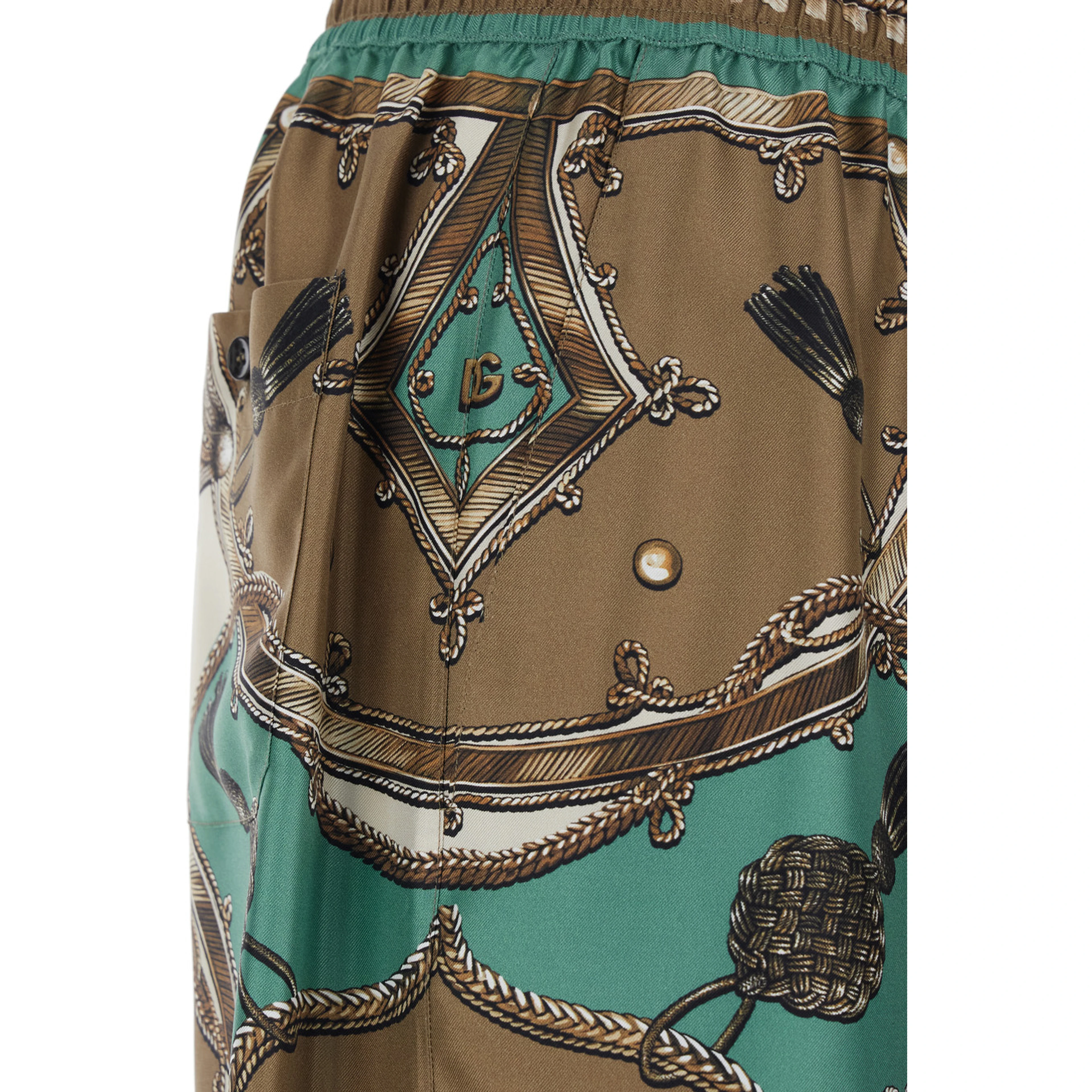 multicolor Bermuda Vanity with all-over print in Silk for men