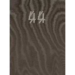 Grey Crew Neck T-Shirt with Maxi Logo on the Back in Cotton for Men