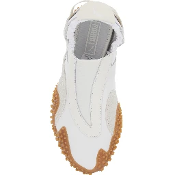 MOSTRO MOOVE - White Sneakers with Colorful Details - Leather - Men
