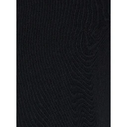 Black crew neck T-shirt with contrasting details on the neck and sleeves in cotton and linen blend man