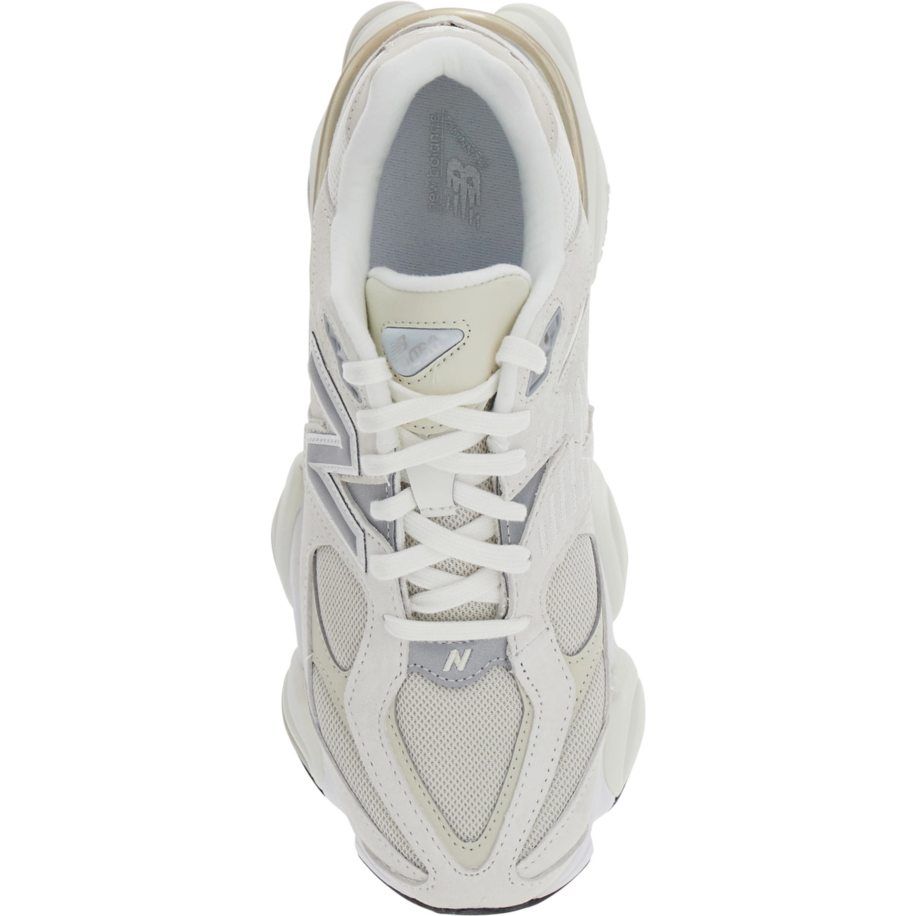 9060 White Sneaker with Logo on the Side and Chunky Sole in Unisex