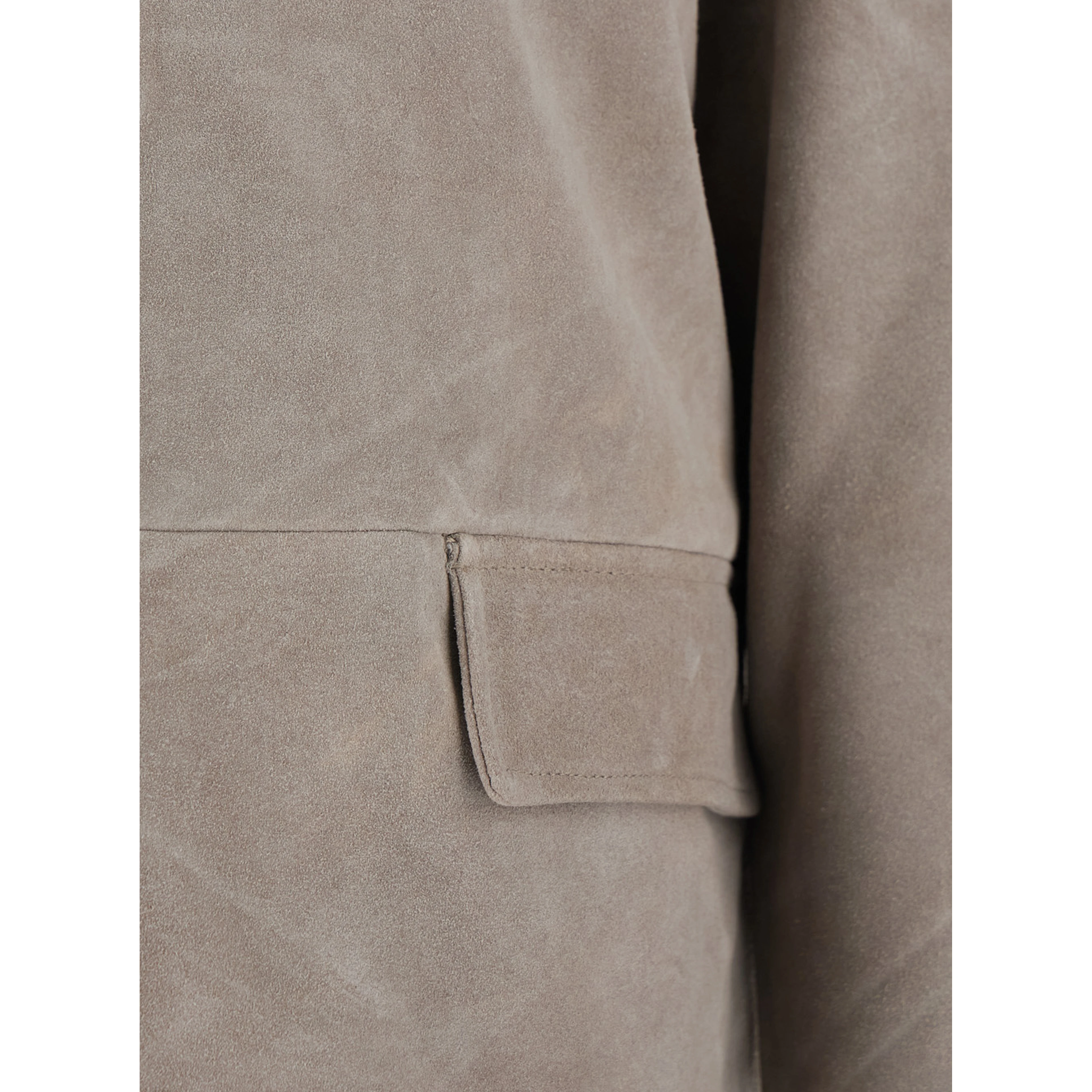 Rockridge Jacket Grey with Classic Collar and Leather Zip Closure for Men