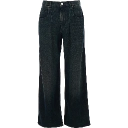Rodayna Blue Jeans with Logo Patch on the Rear  in Denim Woman