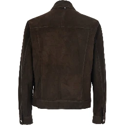 SUEDE BOMBER - Jackets - Brown - Men