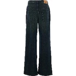 Rodayna Blue Jeans with Logo Patch on the Rear  in Denim Woman