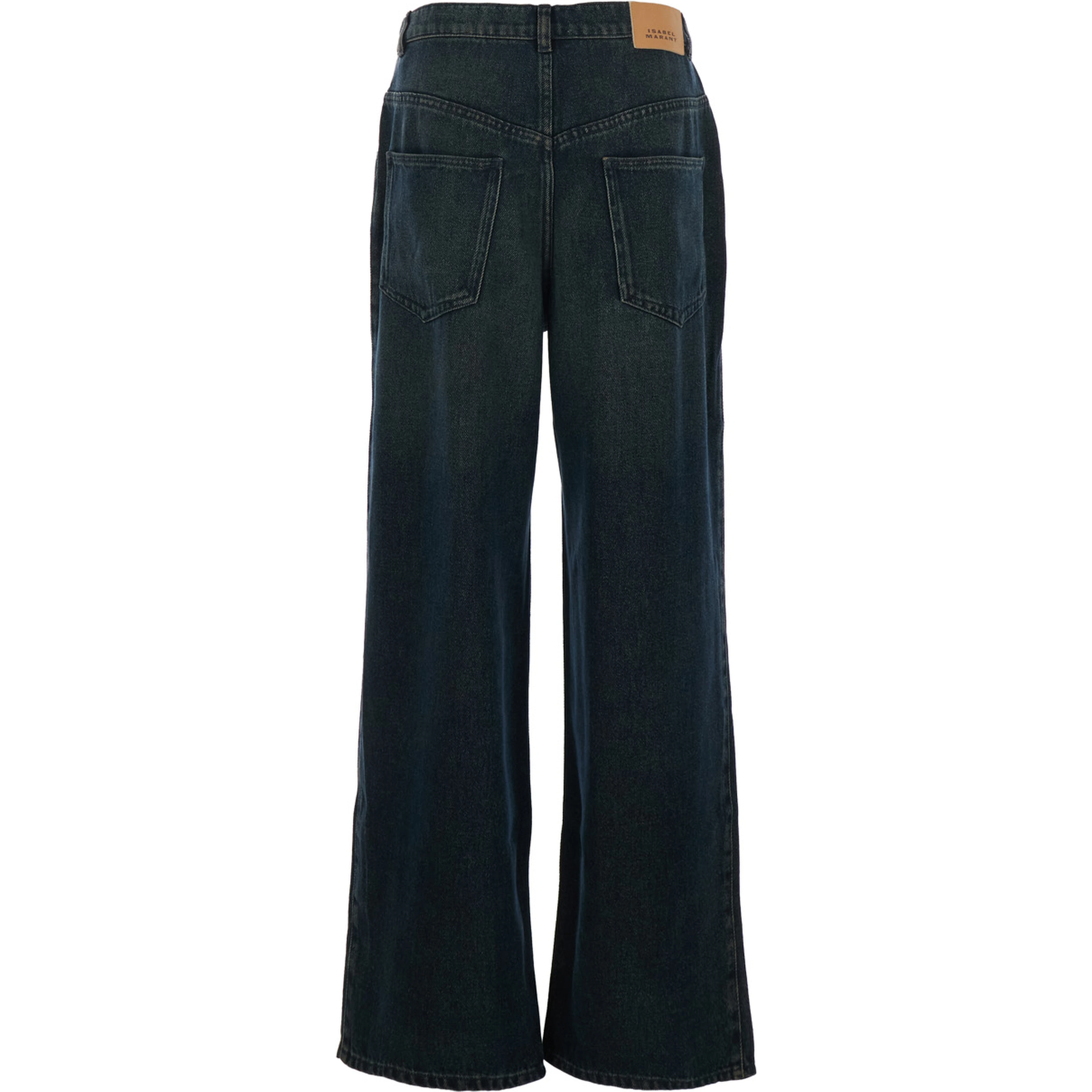 Rodayna Blue Jeans with Logo Patch on the Rear  in Denim Woman