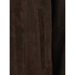 SUEDE BOMBER - Jackets - Brown - Men