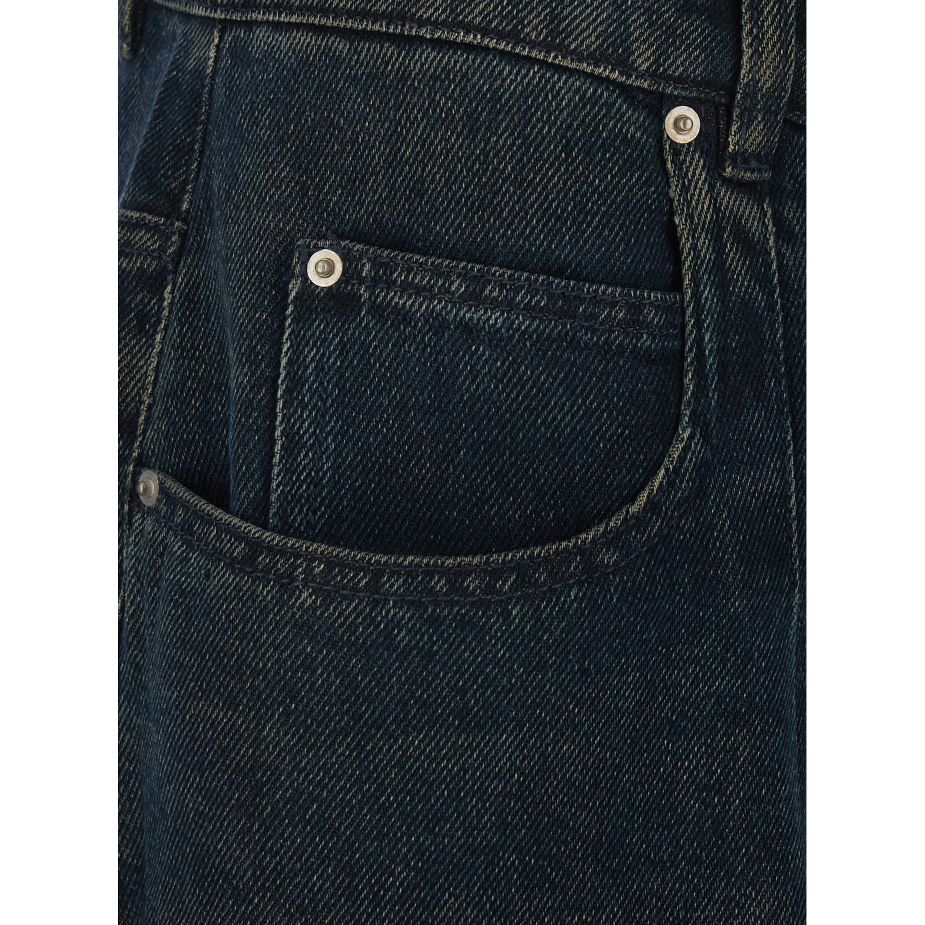 Rodayna Blue Jeans with Logo Patch on the Rear  in Denim Woman