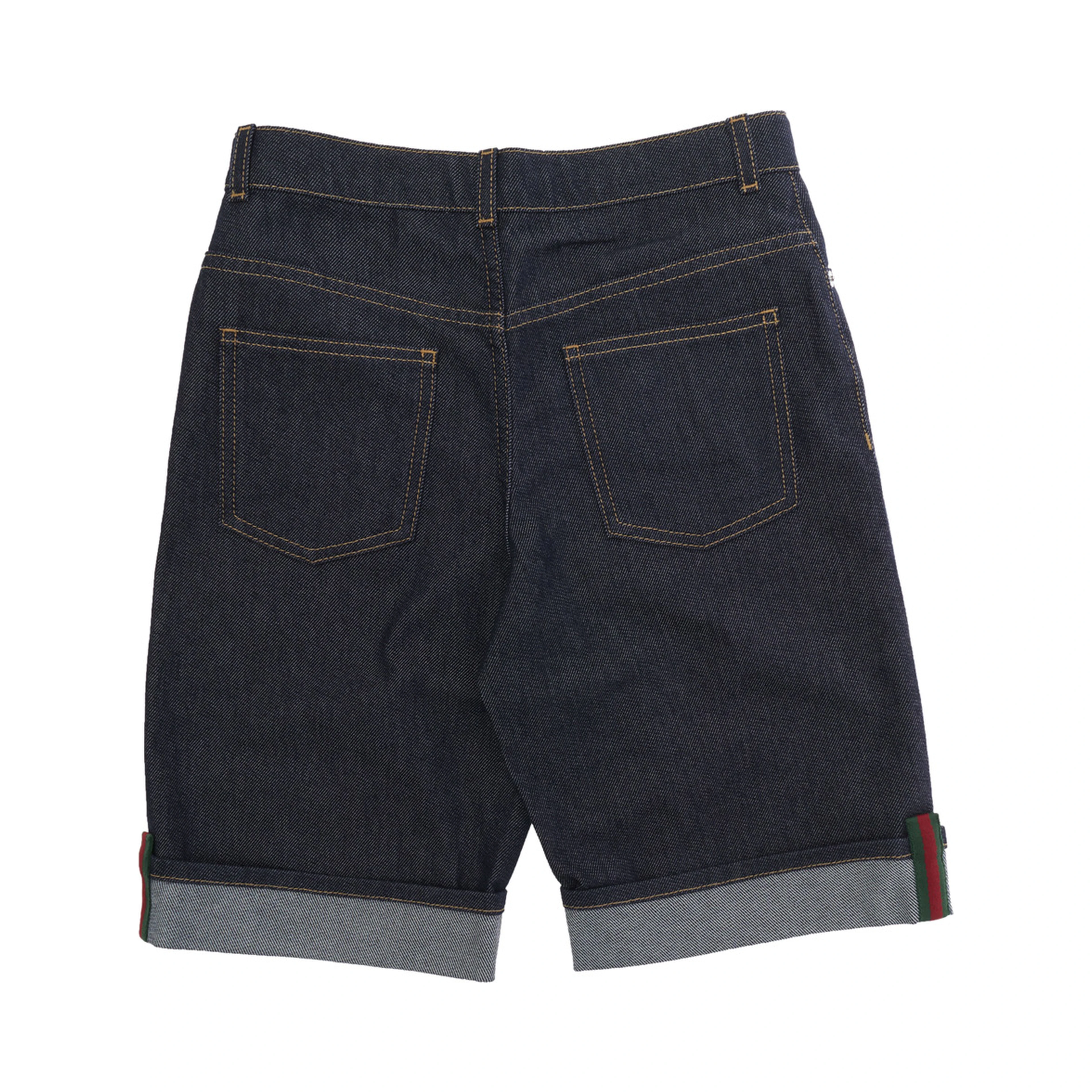 Shorts Logo with Logo Detail on the Front in Blue Cotton for Kids