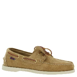 Portland Loafers Beige with Rounded Toe in Leather for Men
