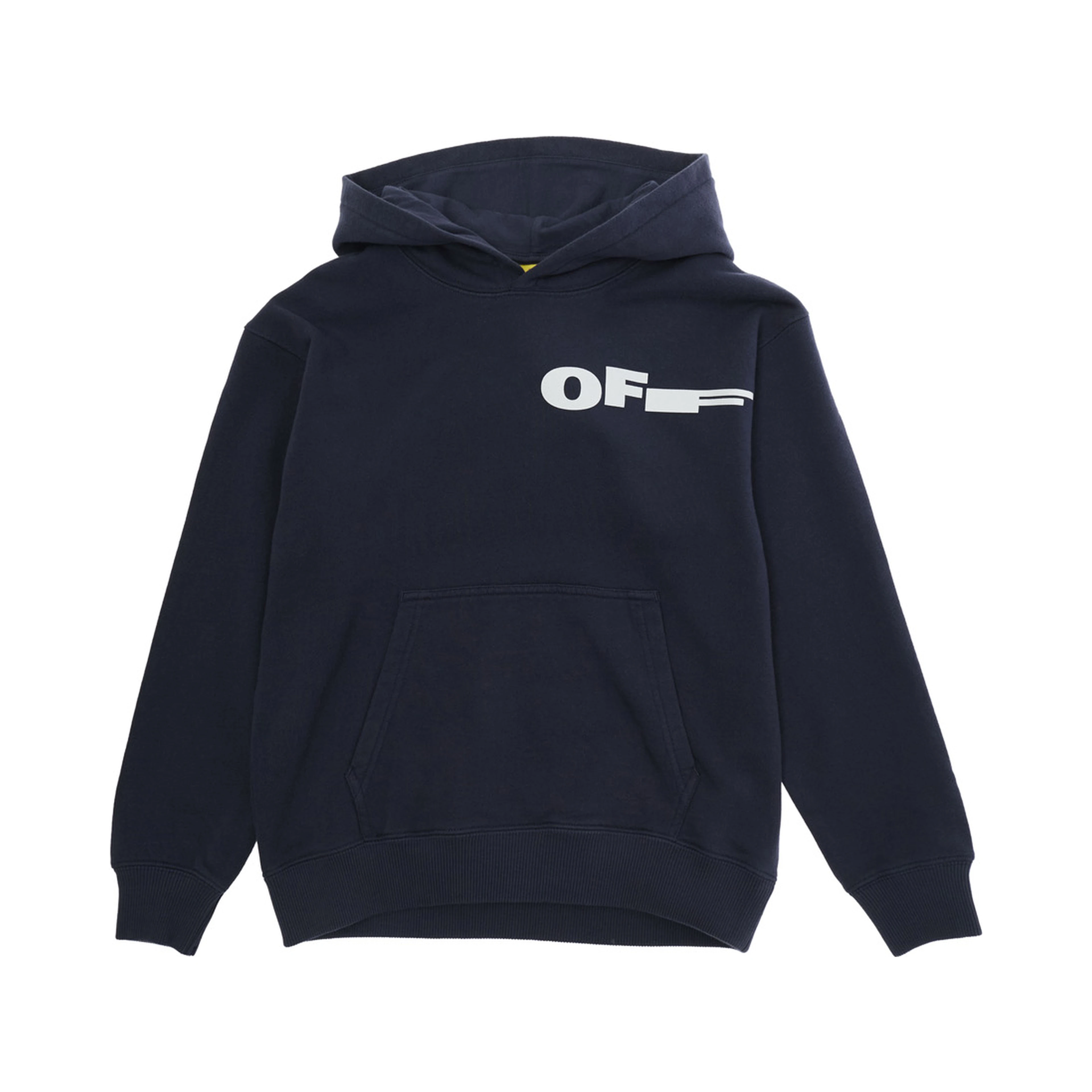 Blue Cotton Hoodie with Front and Back Logo for Kids