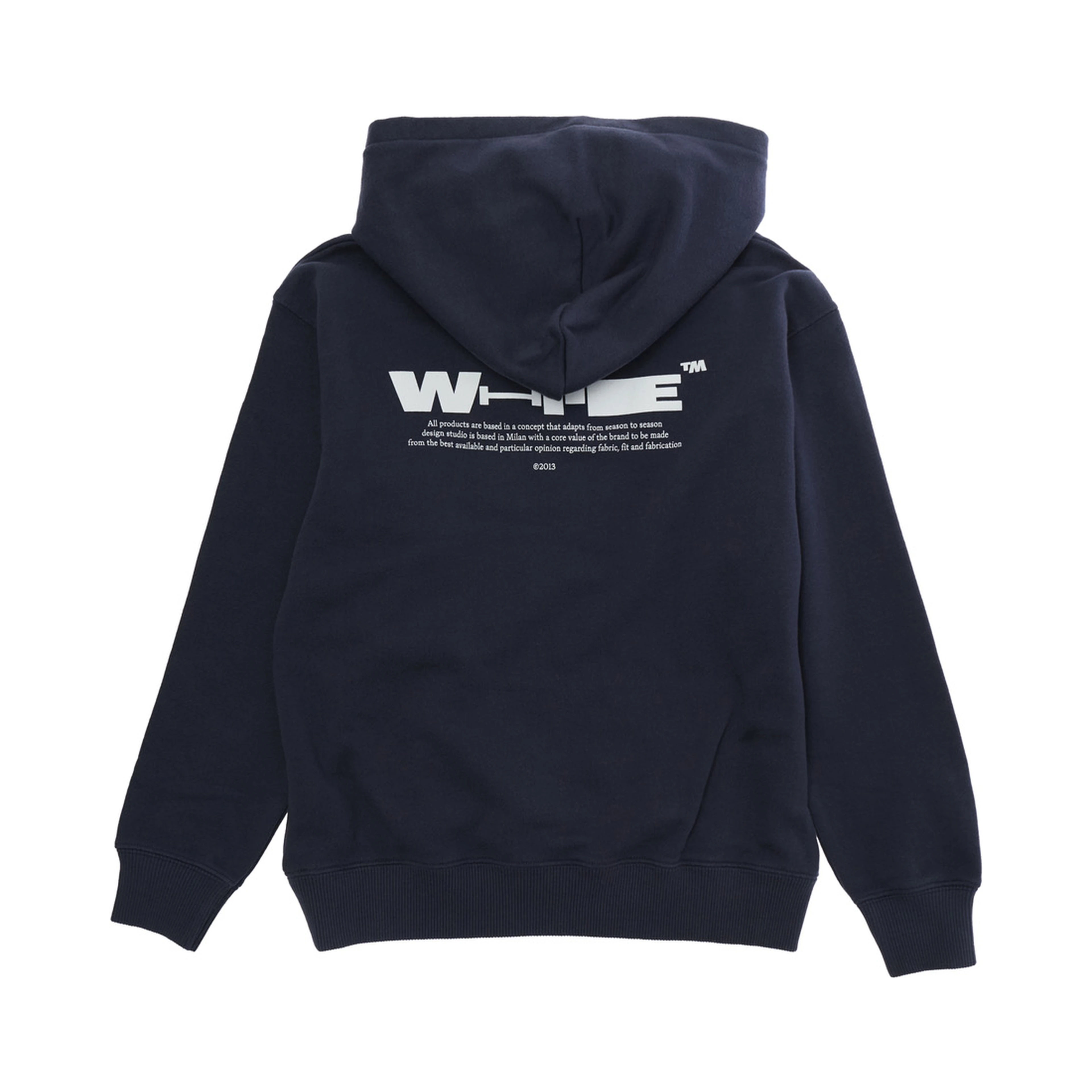 Blue Cotton Hoodie with Front and Back Logo for Kids