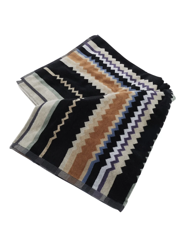 CURT Towel multicolored with zigzag motif in Tech Fabric unisex alternative