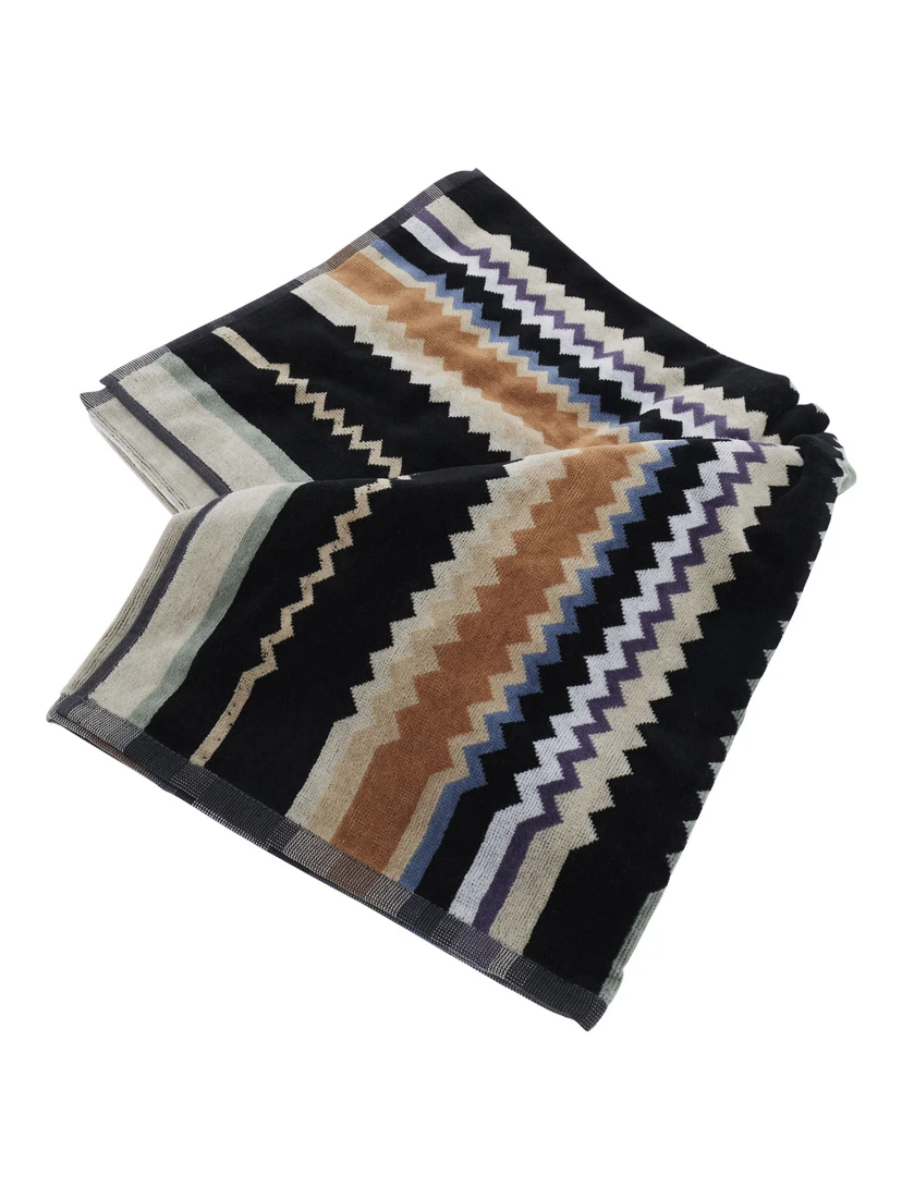 CURT Towel multicolored with zigzag motif in Tech Fabric unisex