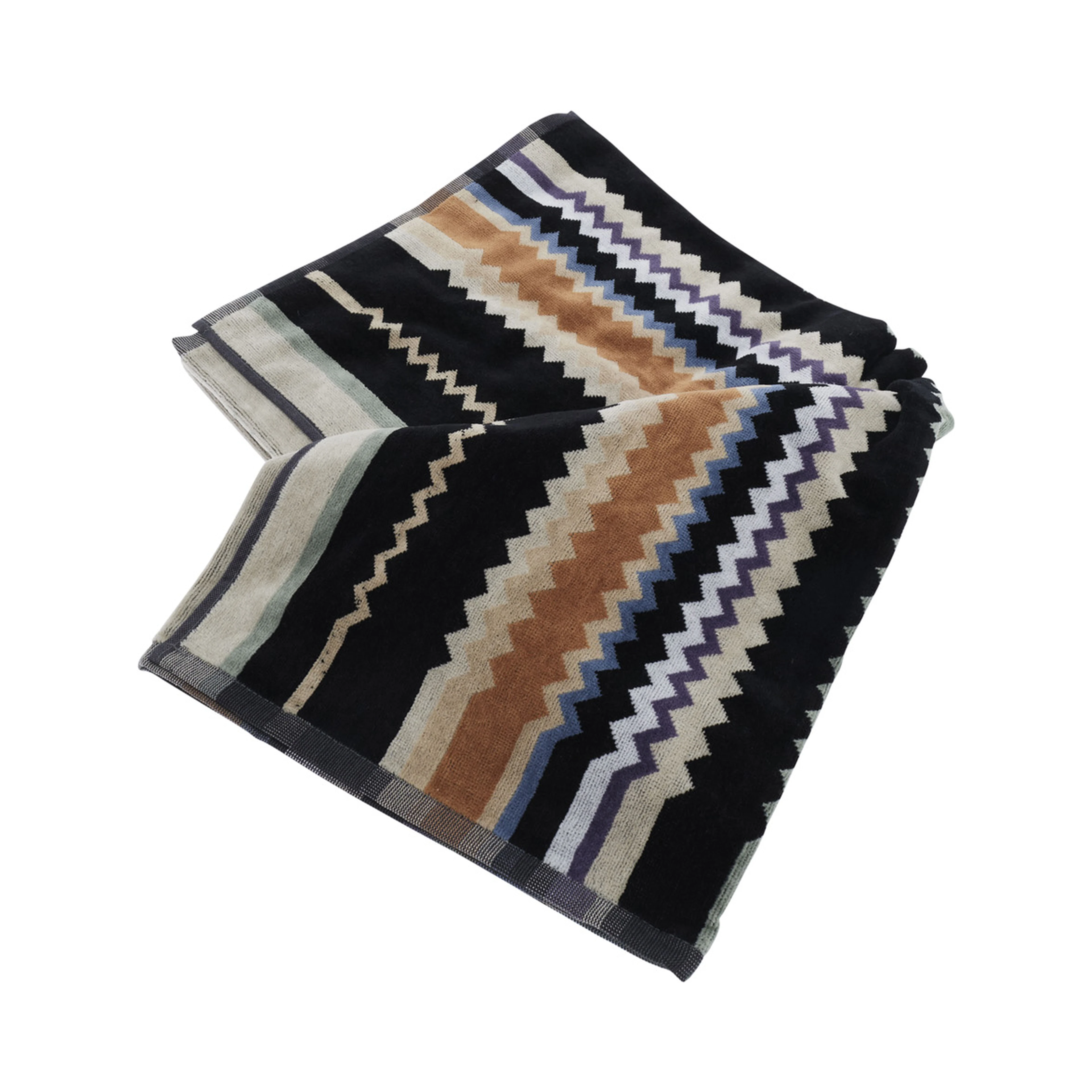 CURT Towel multicolored with zigzag motif in Tech Fabric unisex
