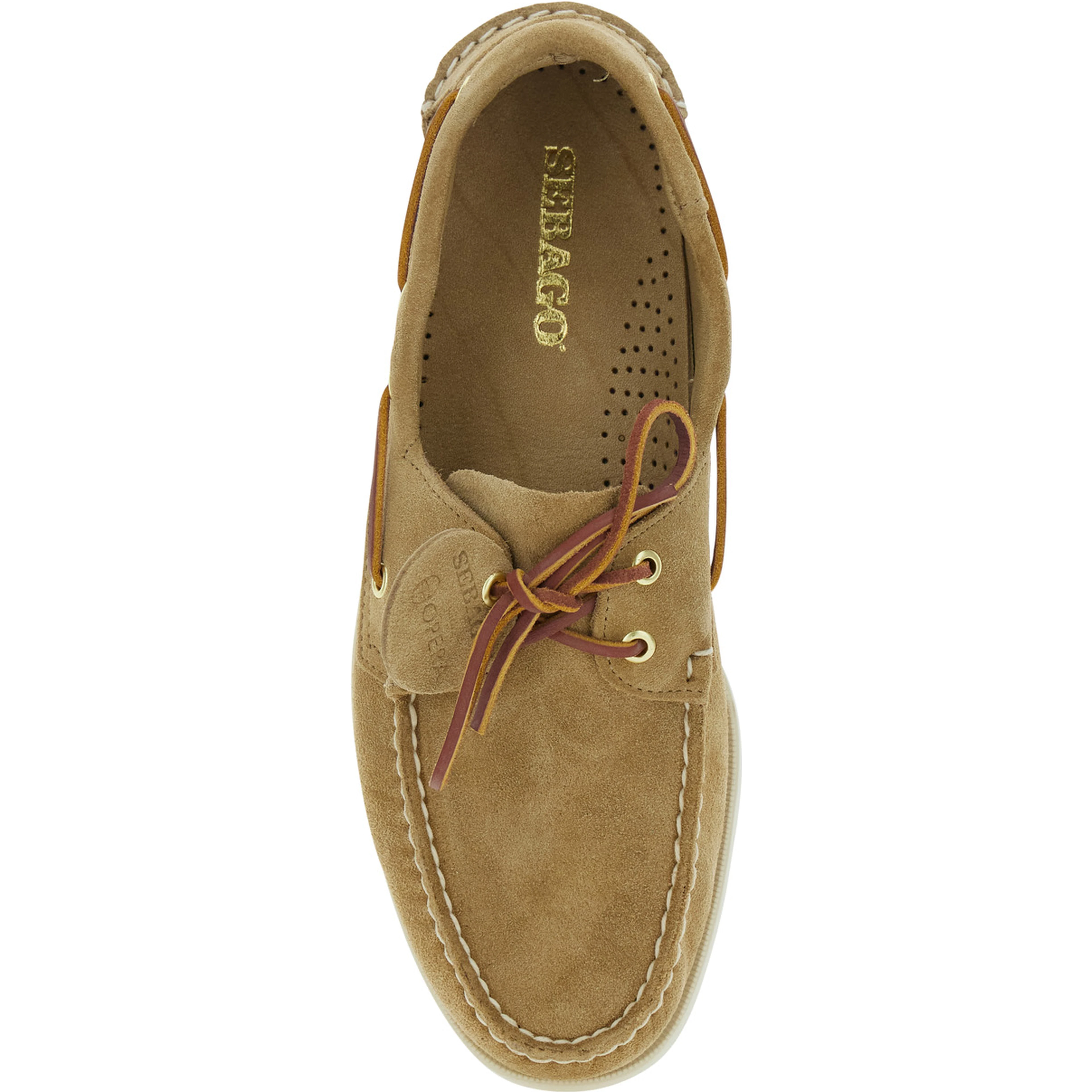 Portland Loafers Beige with Rounded Toe in Leather for Men