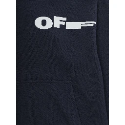 Blue Cotton Hoodie with Front and Back Logo for Kids