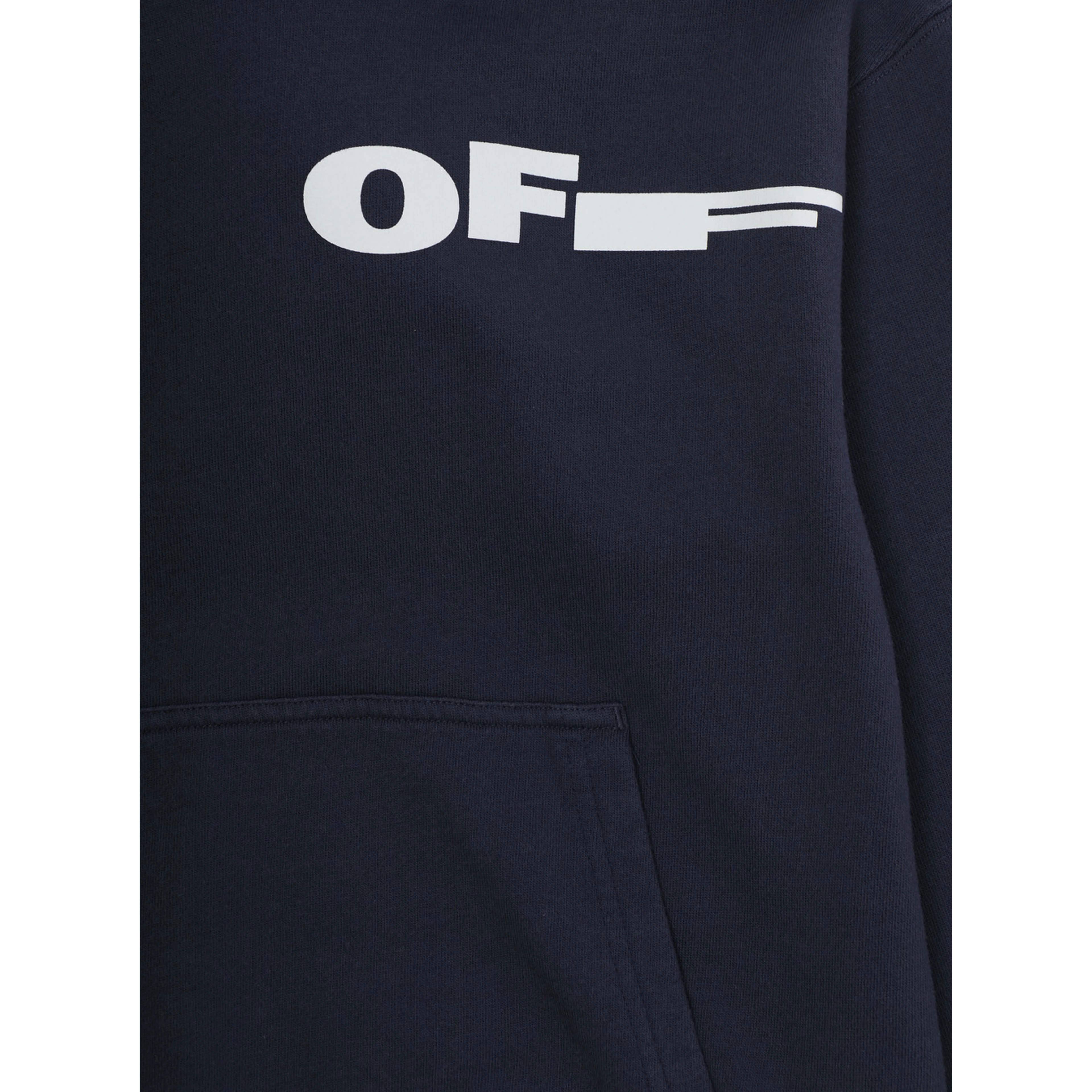 Blue Cotton Hoodie with Front and Back Logo for Kids