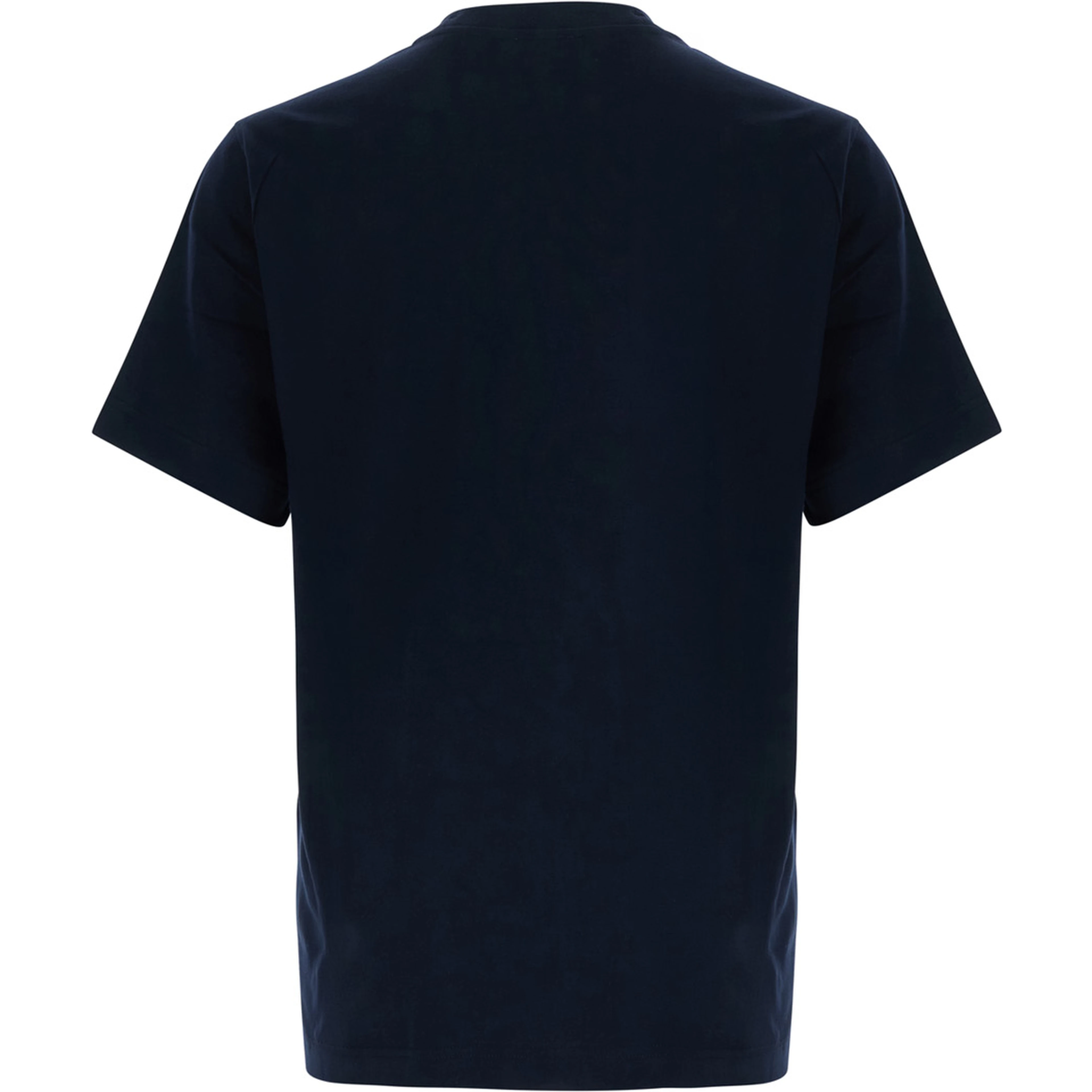 Blue T-shirt with EKD logo embroidered on the front in Cotton for men
