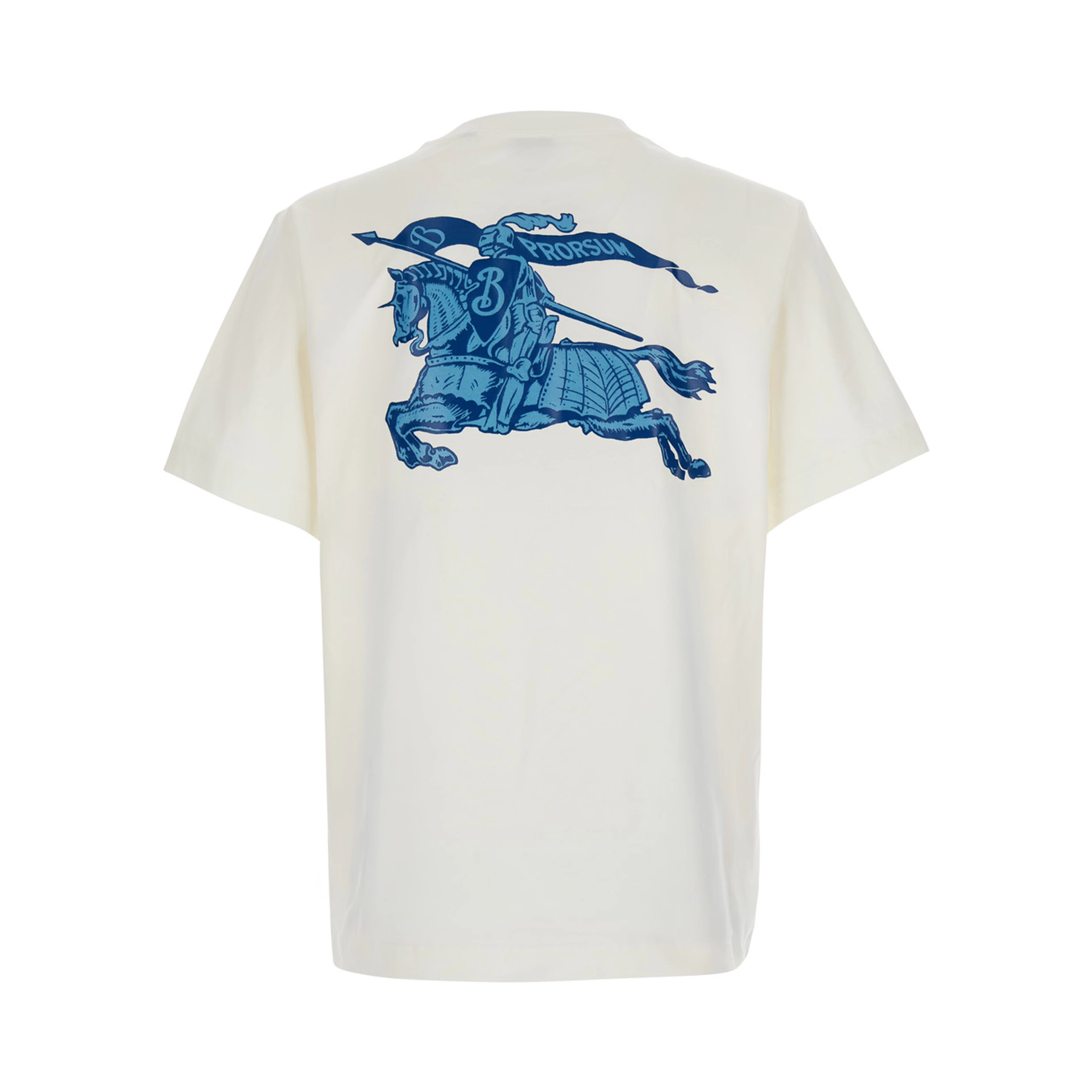 RYAN white T-shirt with logo on the front and maxi logo on the back in cotton for men