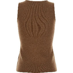 MXS FRESCOSUEDE TOP with long sleeves and round neckline in cotton Beige women