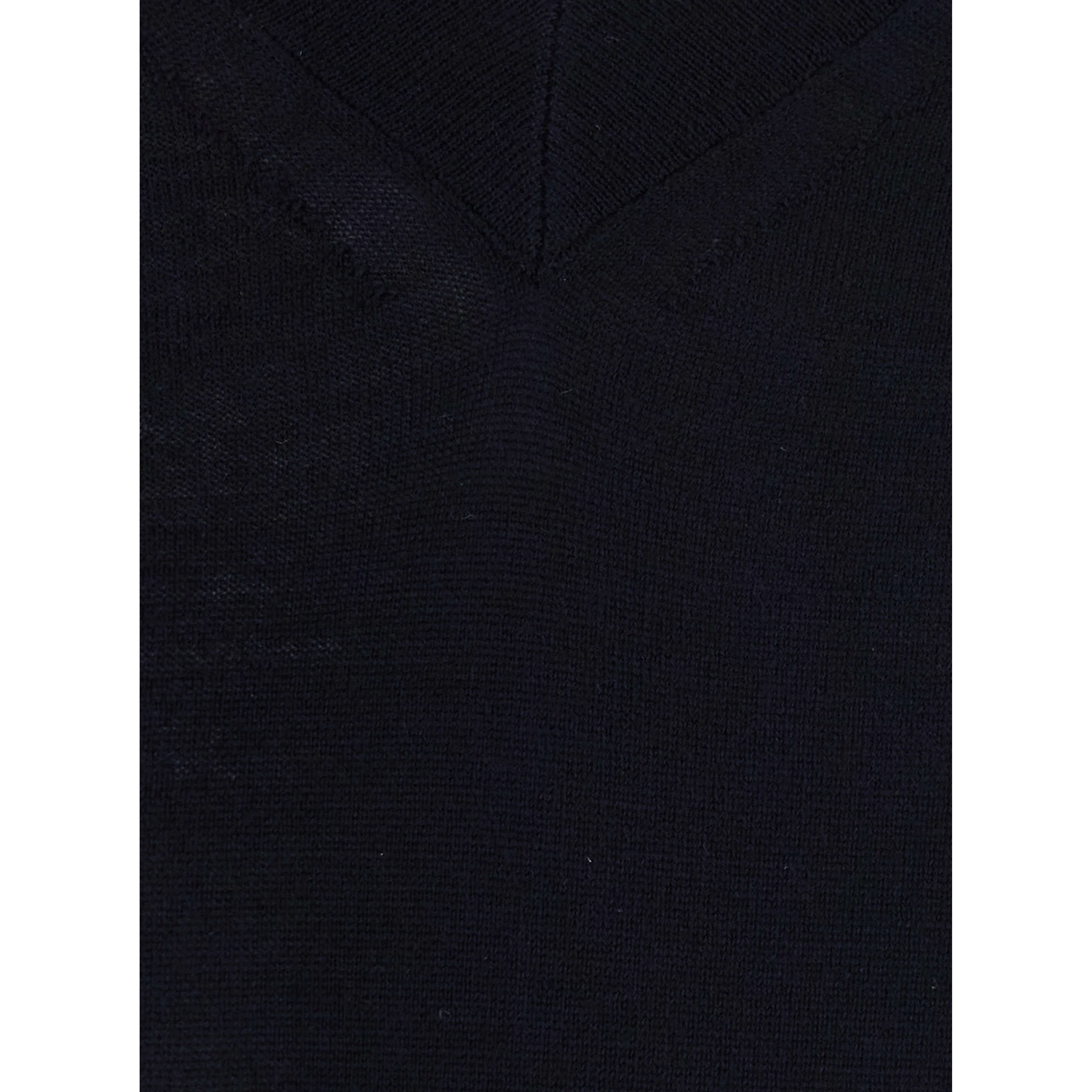 JADE blue Sweater with V-neck in virgin wool for women