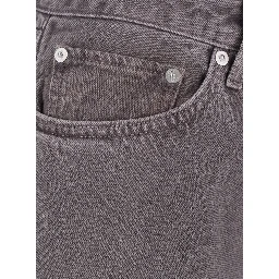 LOW RISE Faded brown jeans with five-pocket design in faded cotton for women