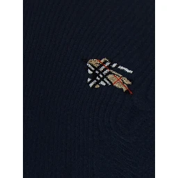 Blue T-shirt with EKD logo embroidered on the front in Cotton for men
