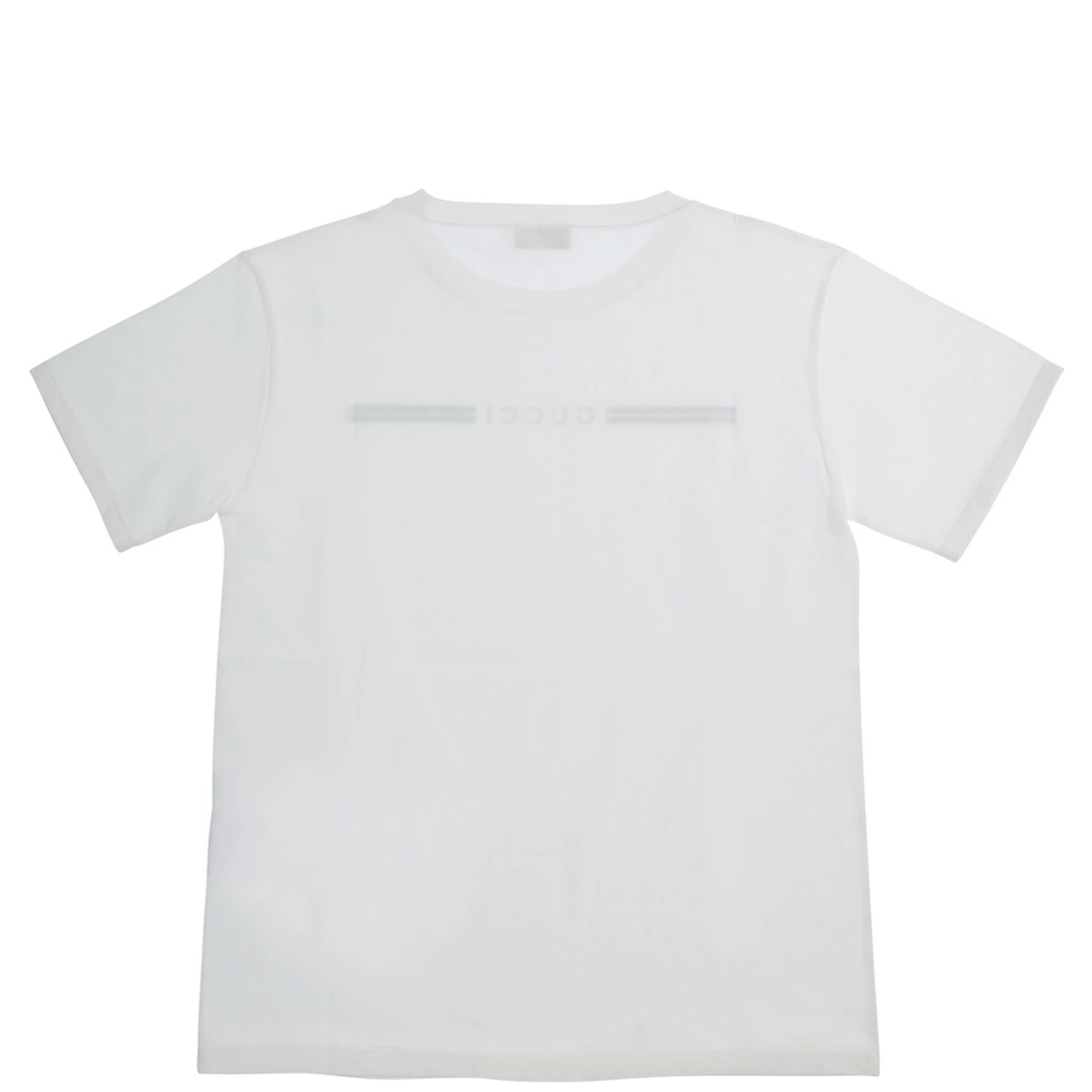 White Crew neck T-shirt with Logo lettering on the front in cotton Boy