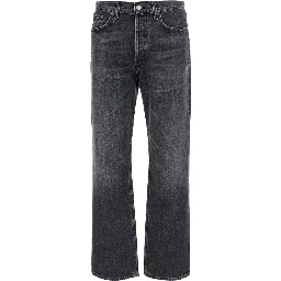 Lana Grey Jeans with Logo Patch on the Back in Denim for Women