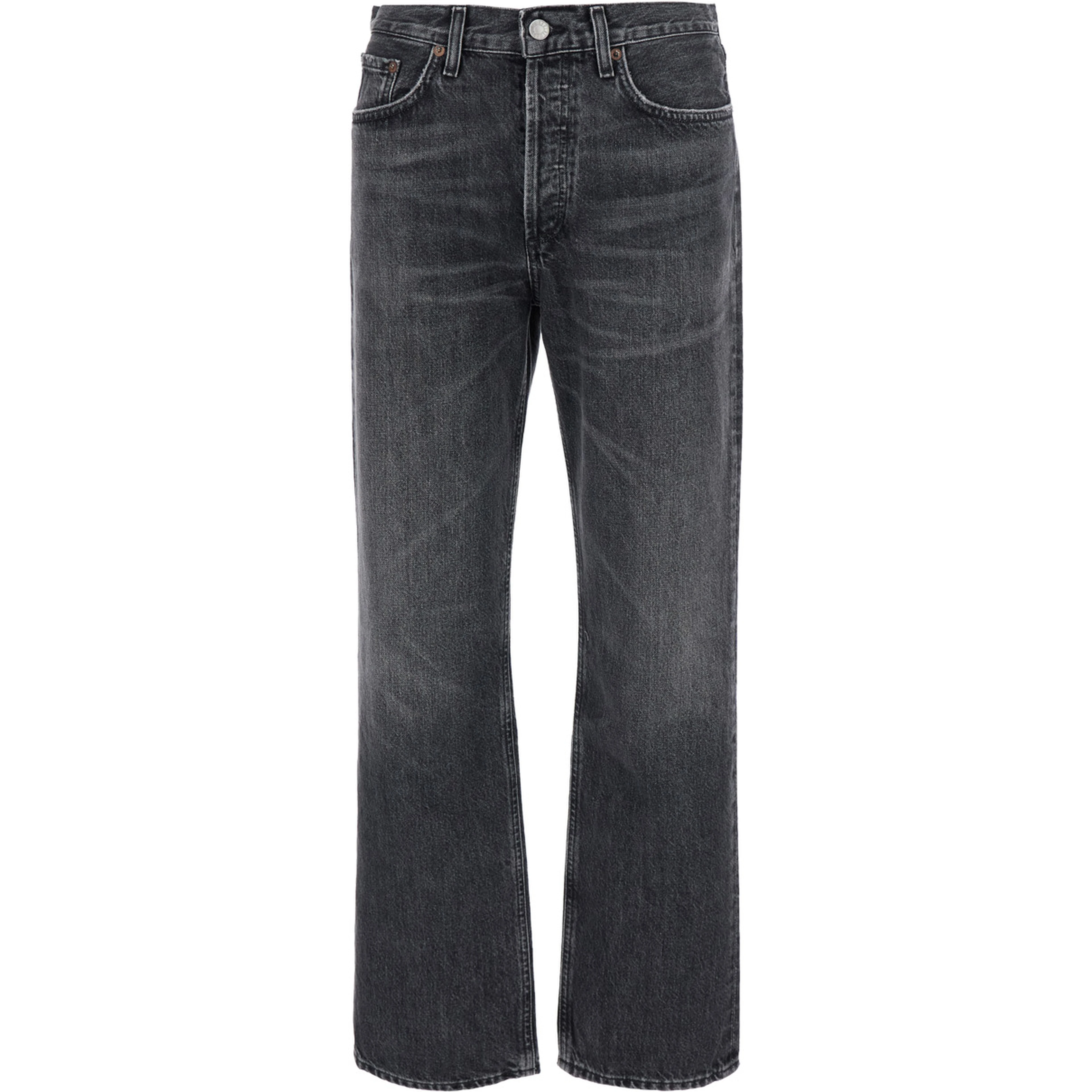 Lana Grey Jeans with Logo Patch on the Back in Denim for Women