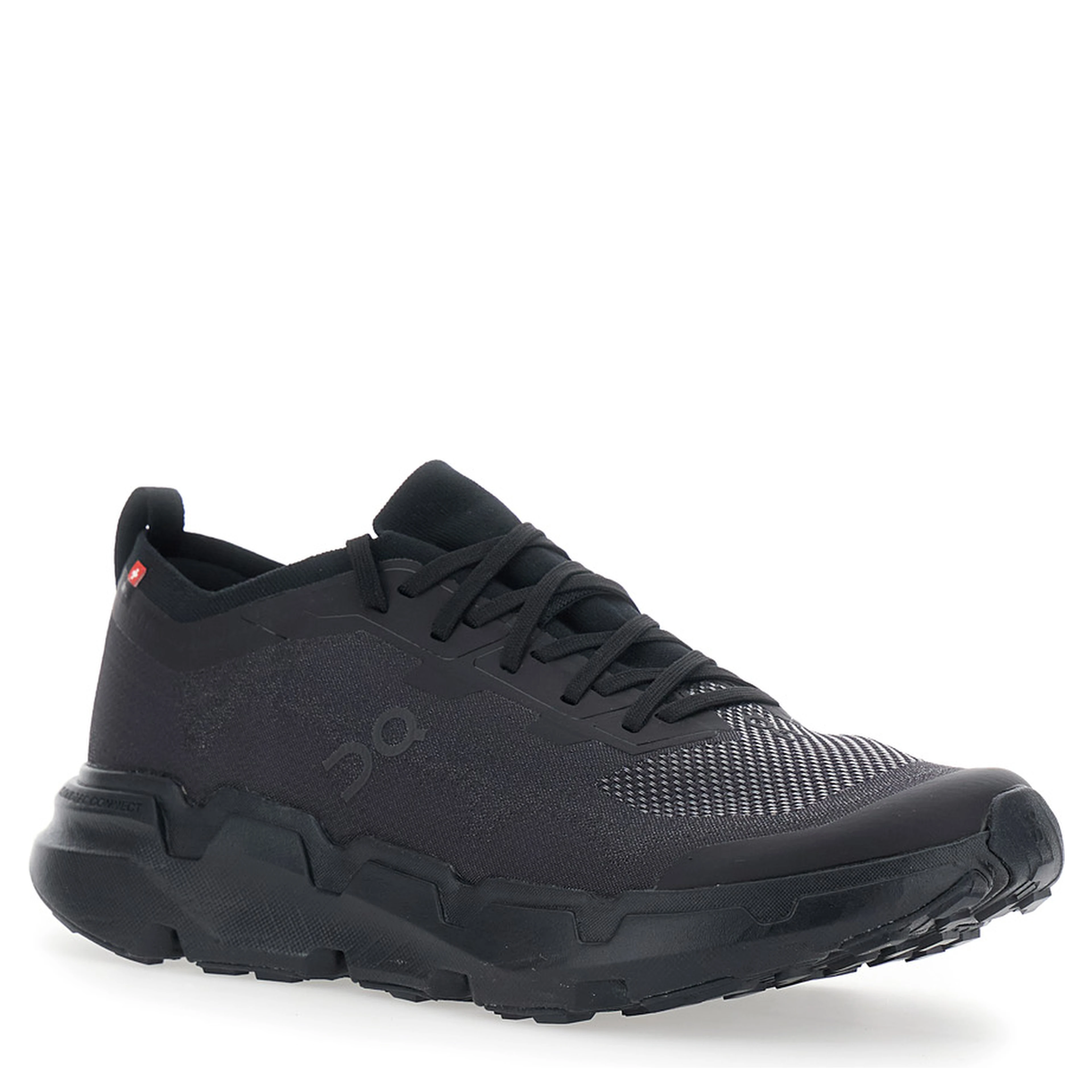 Cloudzone Black Sneakers with logo on the side and pull-tab at the heel in tech fabric for men