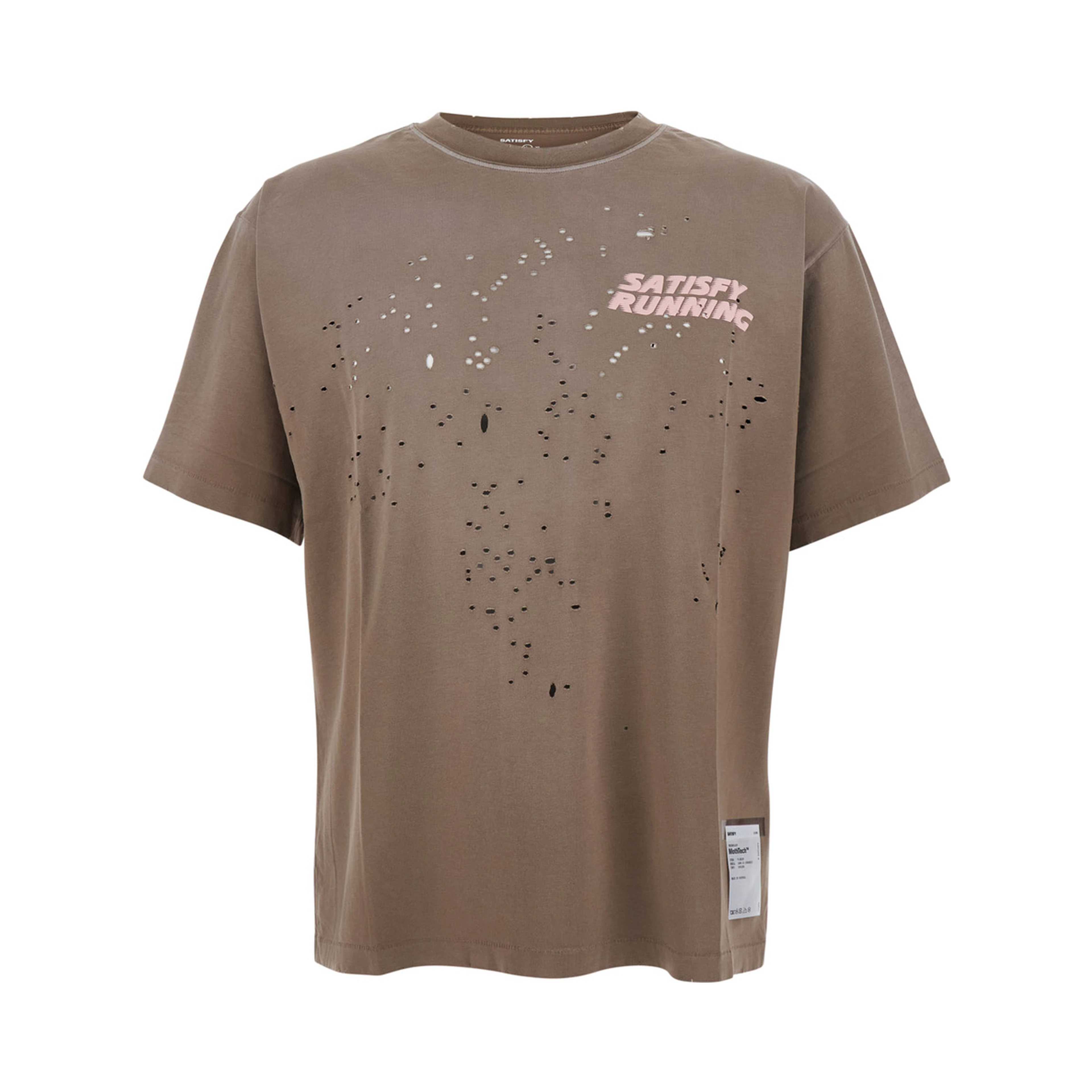 Black T-Shirt with Round Neck and Short Sleeves for Men
