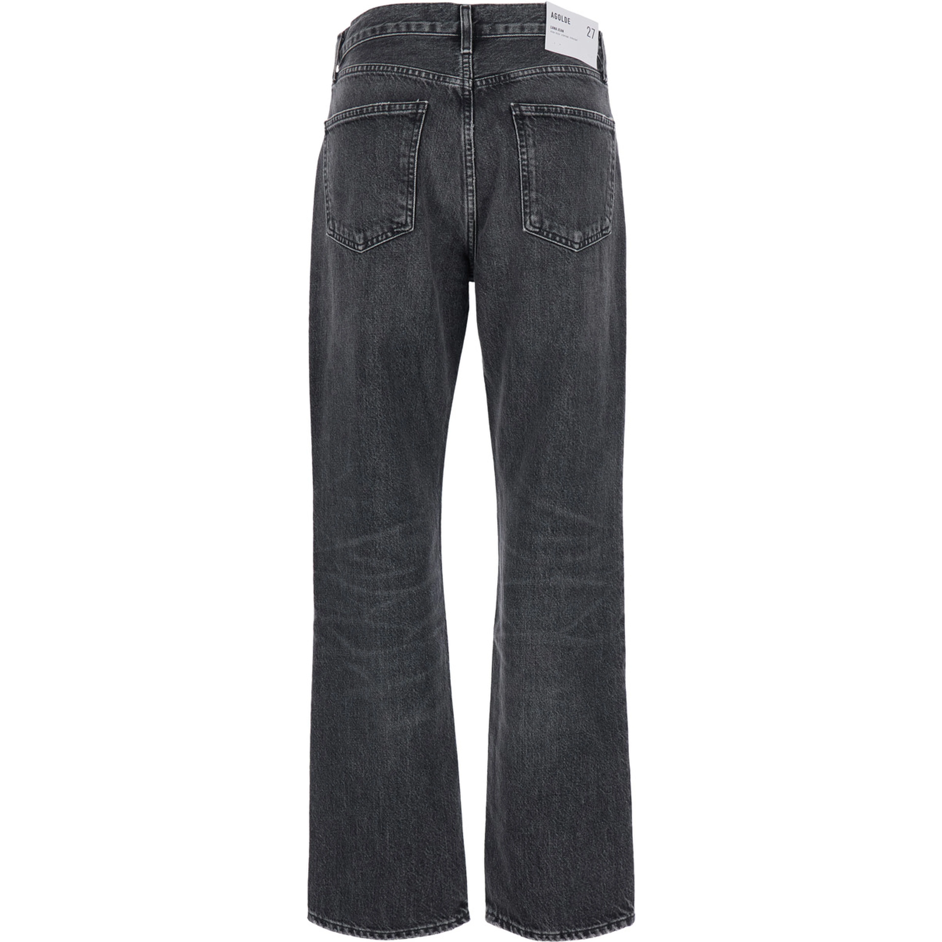 Lana Grey Jeans with Logo Patch on the Back in Denim for Women