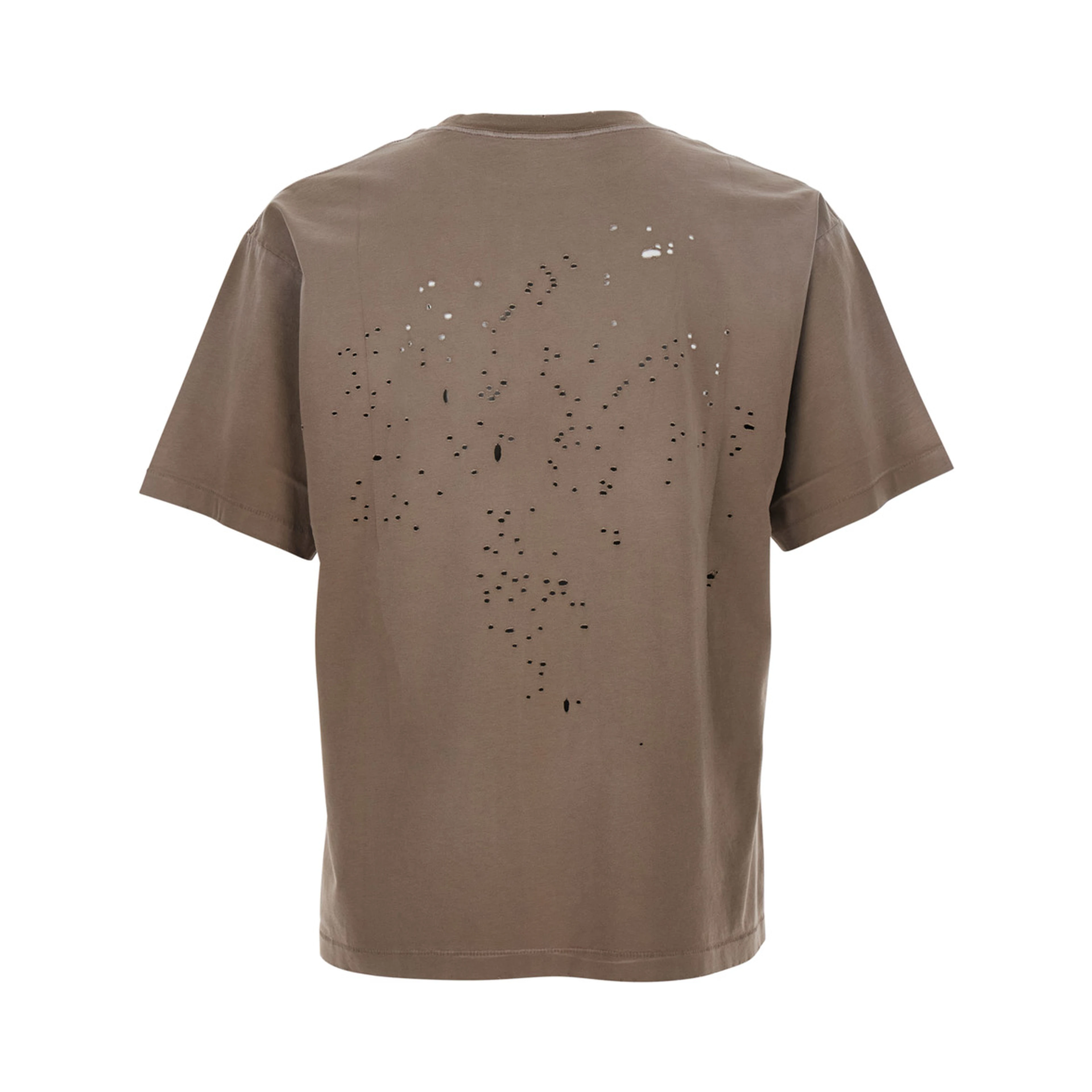 Black T-Shirt with Round Neck and Short Sleeves for Men