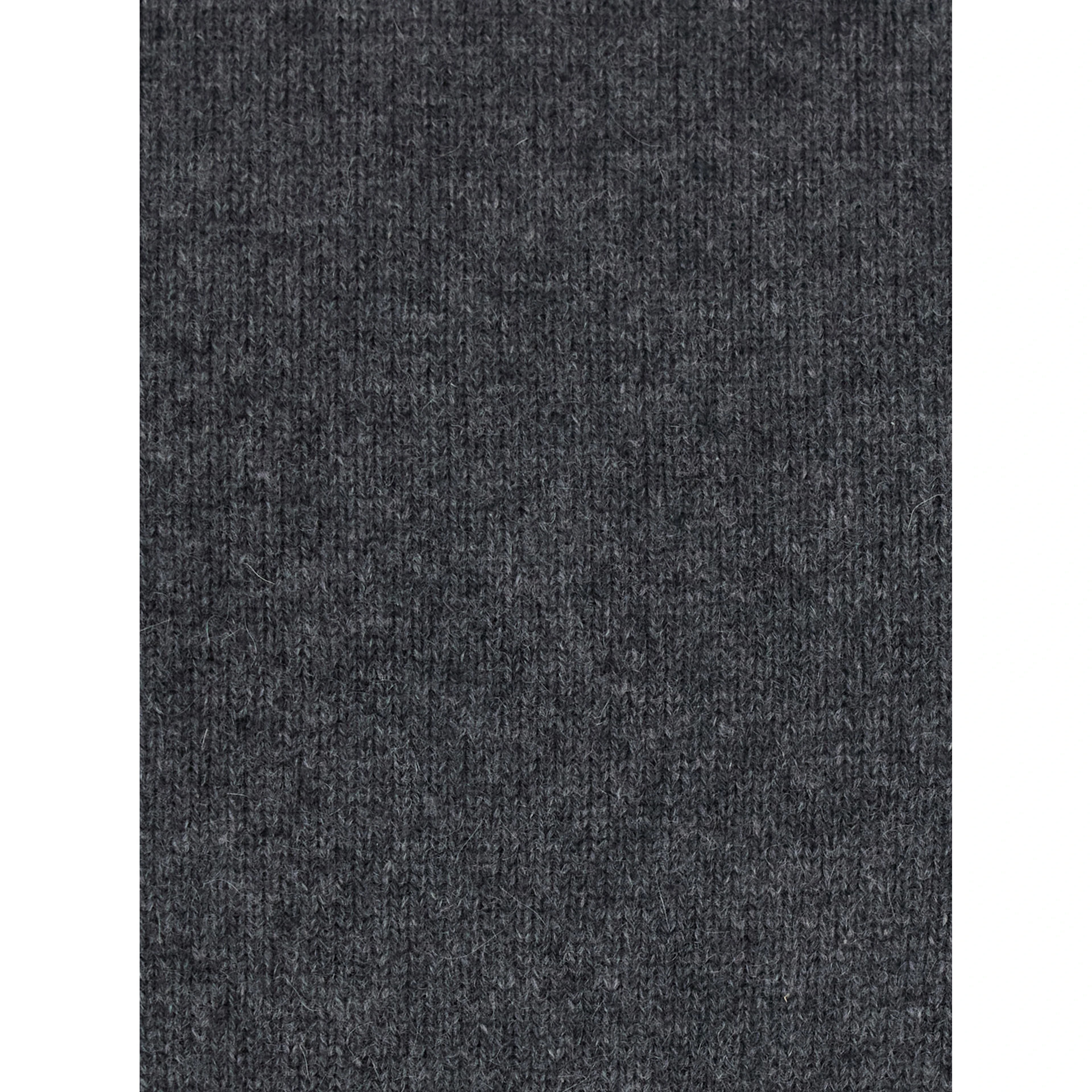 Gray V-neck Long Sleeve Wool Sweater for Women