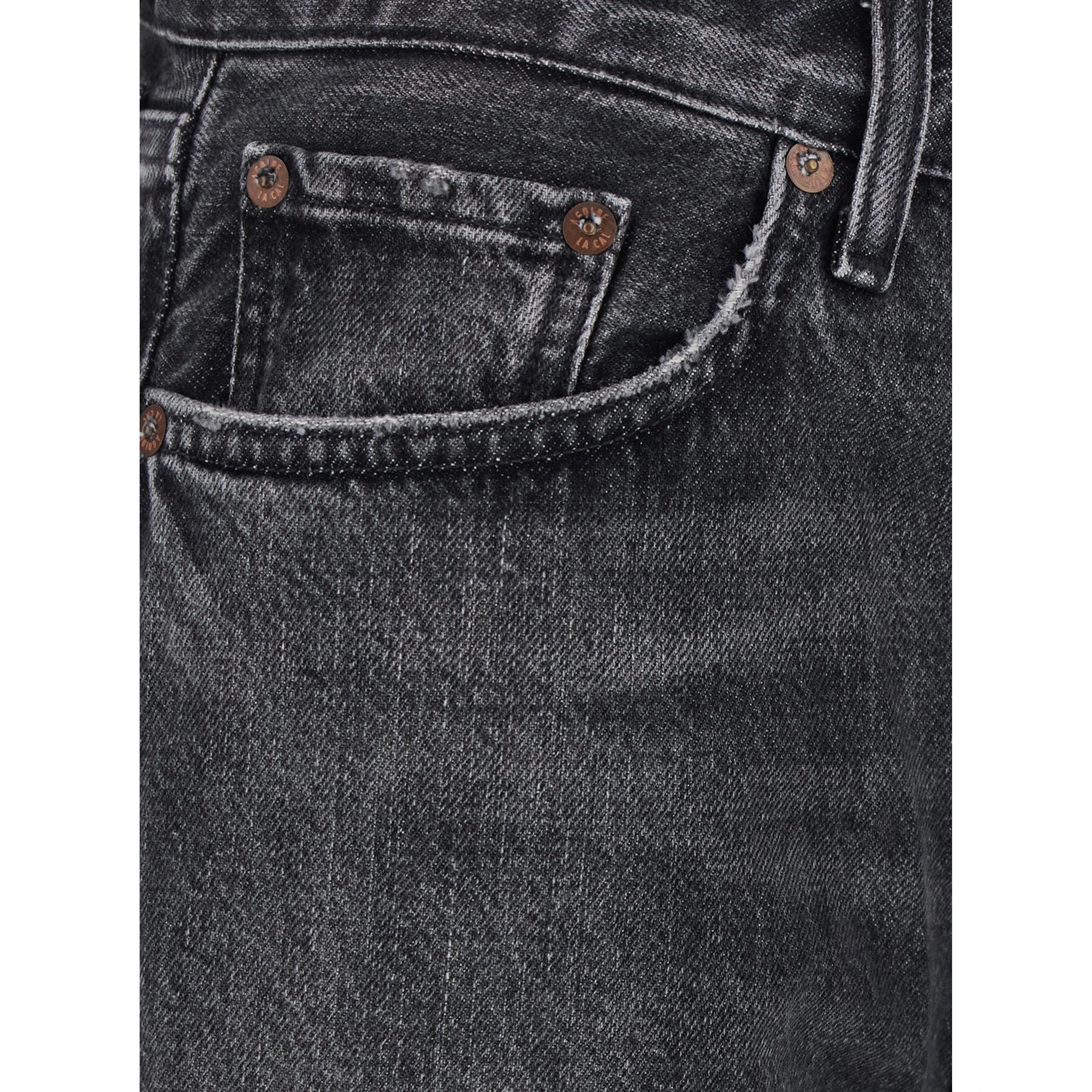 Lana Grey Jeans with Logo Patch on the Back in Denim for Women