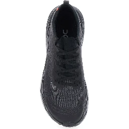 Cloudzone Black Sneakers with logo on the side and pull-tab at the heel in tech fabric for men