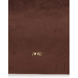 Carmen Brown Handbag with Turn Lock Closure and Logo lettering on the Front in Ecosuede for Women