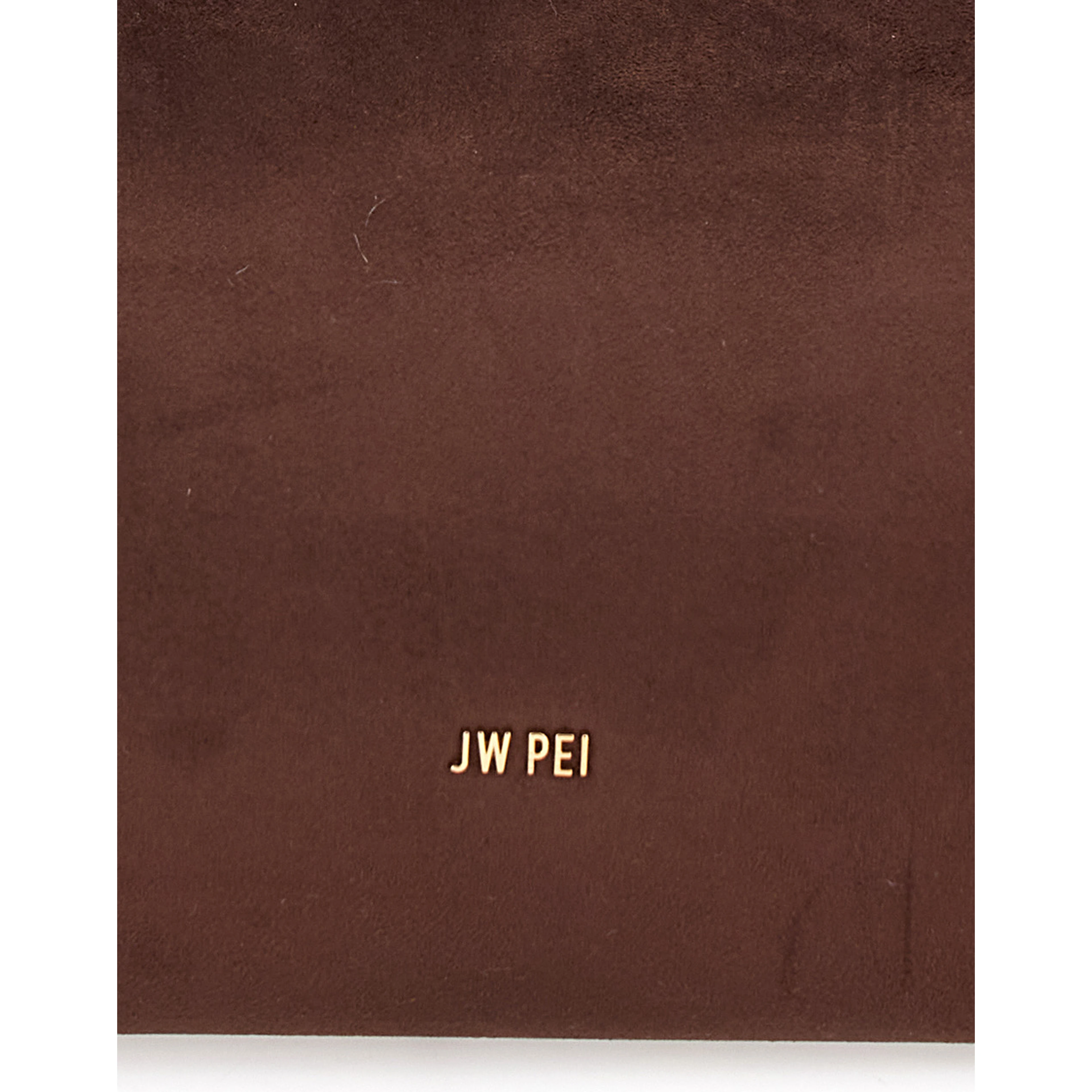 Carmen Brown Handbag with Turn Lock Closure and Logo lettering on the Front in Ecosuede for Women