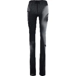 Black Pants with Smoking Women Print in Tech Fabric for Women