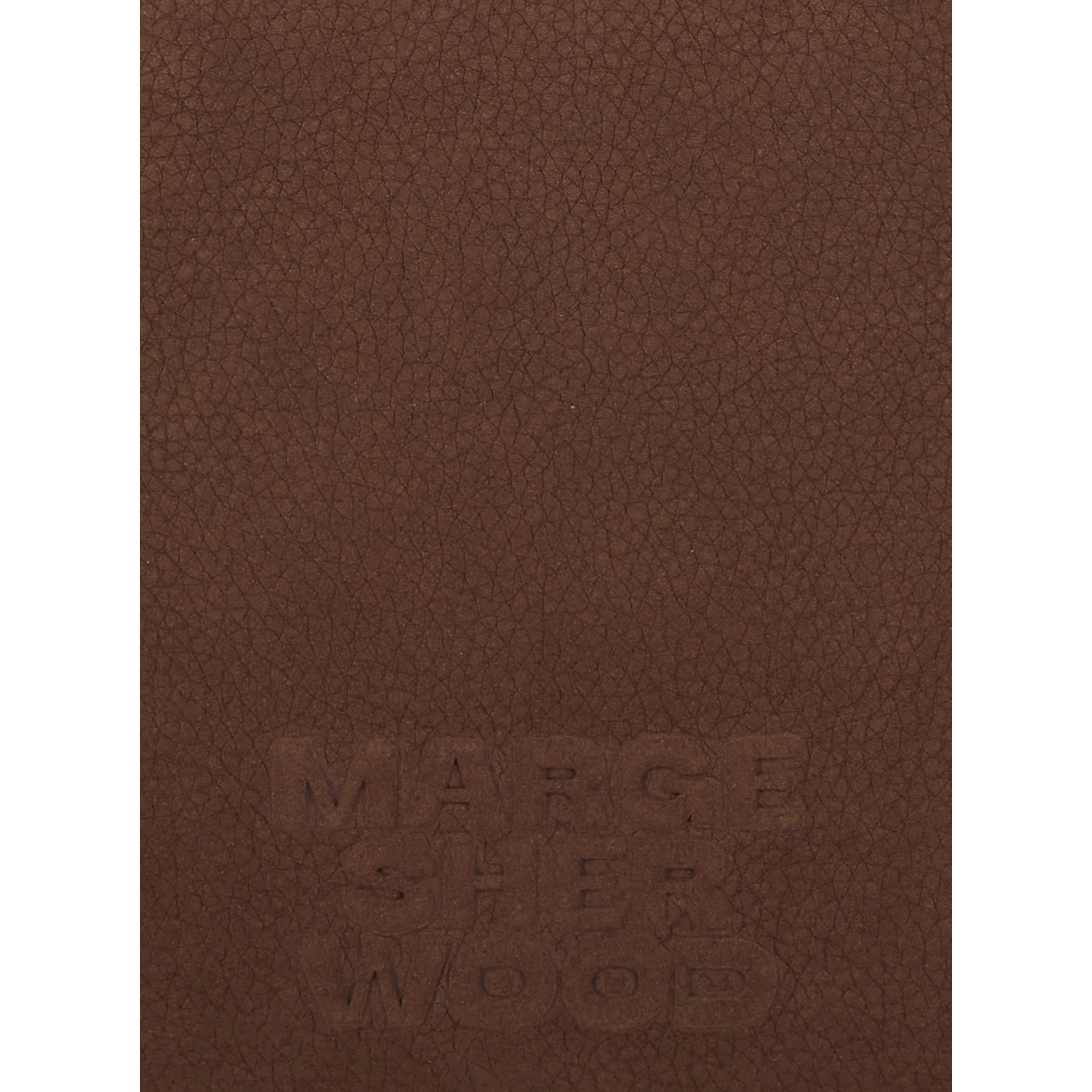 Soft Boston Brown Small Shoulder bag with Two Top Handles and Logo lettering on the Front in Leather for Women