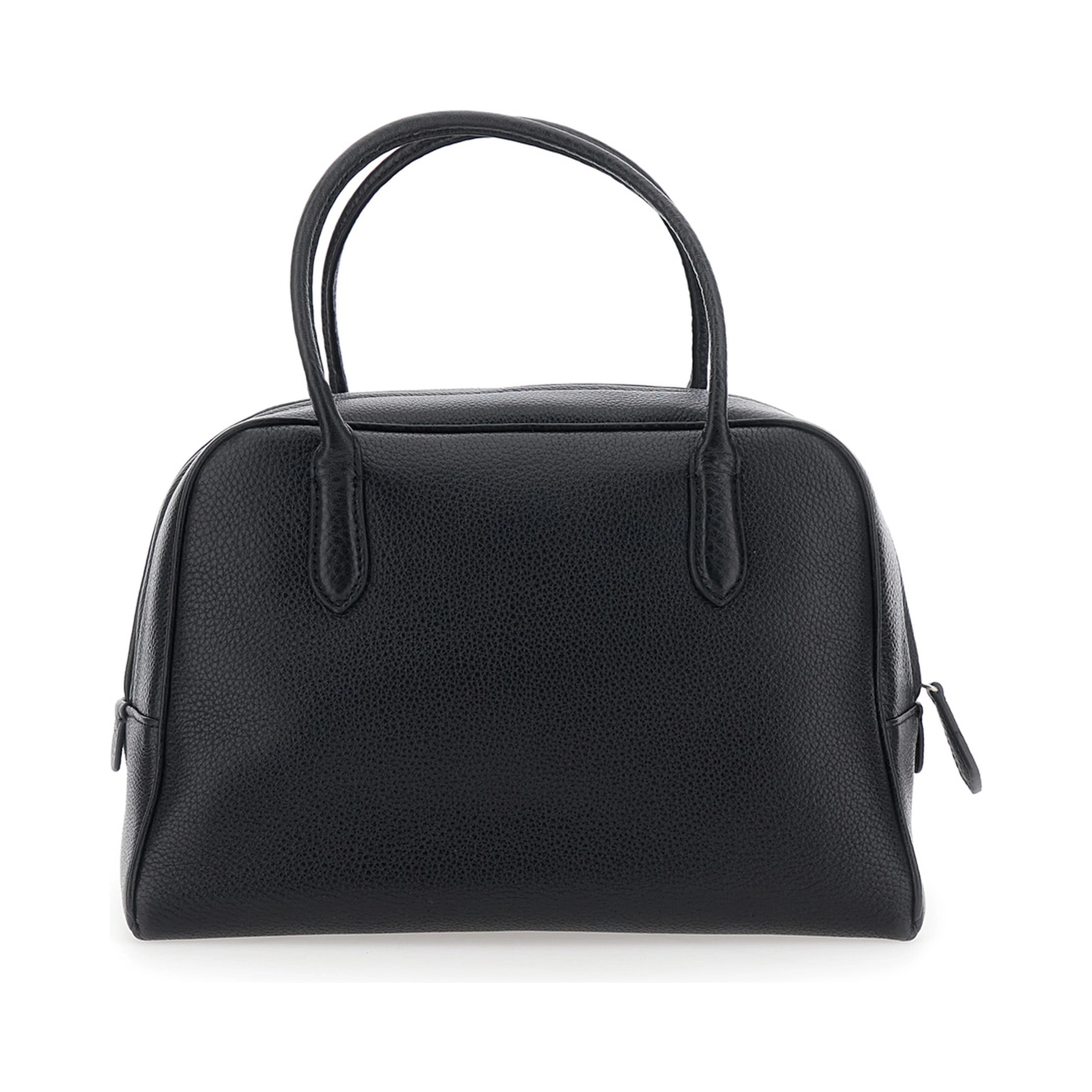 Kate Black Handbag with Two Top Handles in Leather Woman