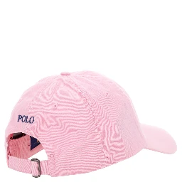 Baseball Cap with Embroidered Pony Logo on the Front in Light Blue Cotton for Women