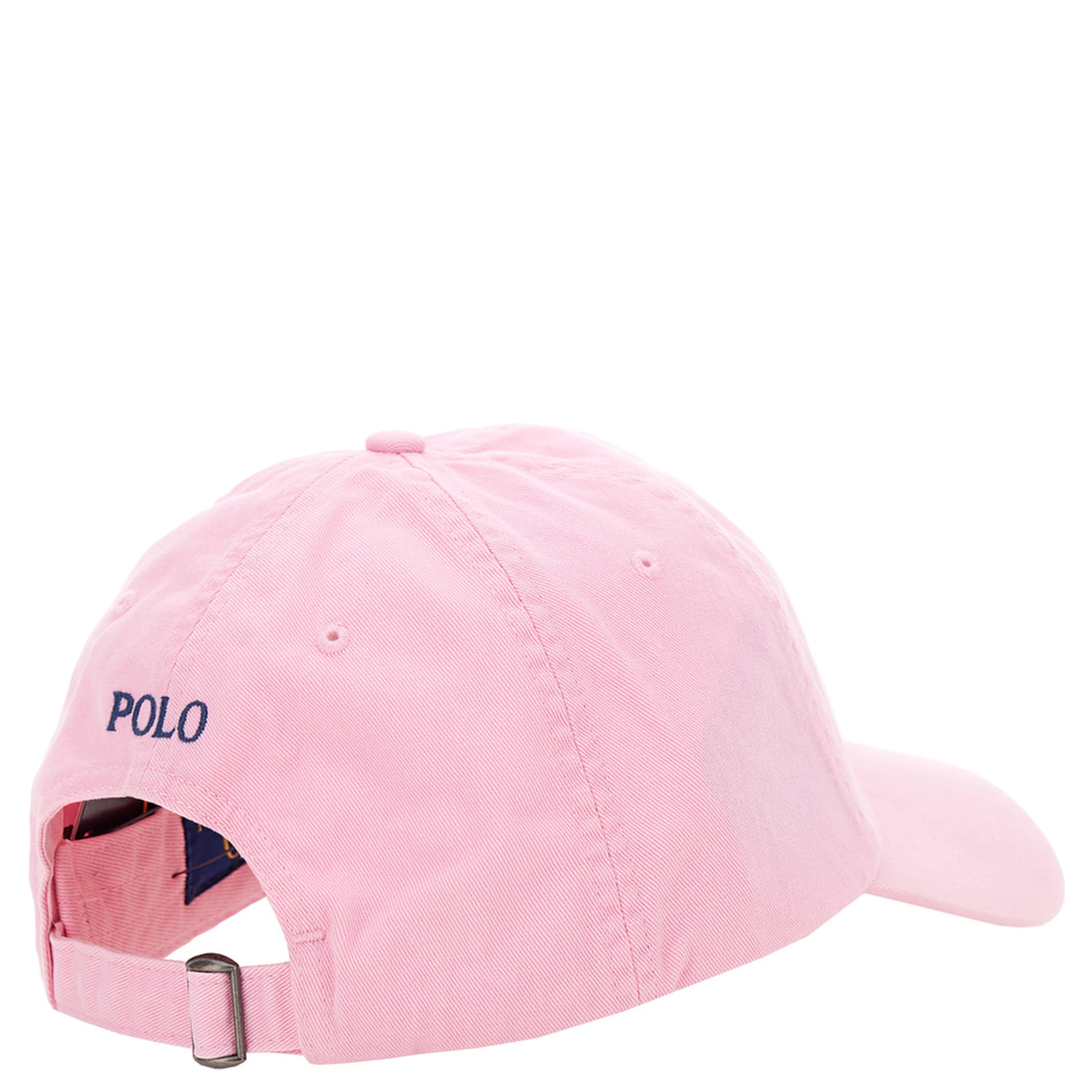 Baseball Cap with Embroidered Pony Logo on the Front in Light Blue Cotton for Women