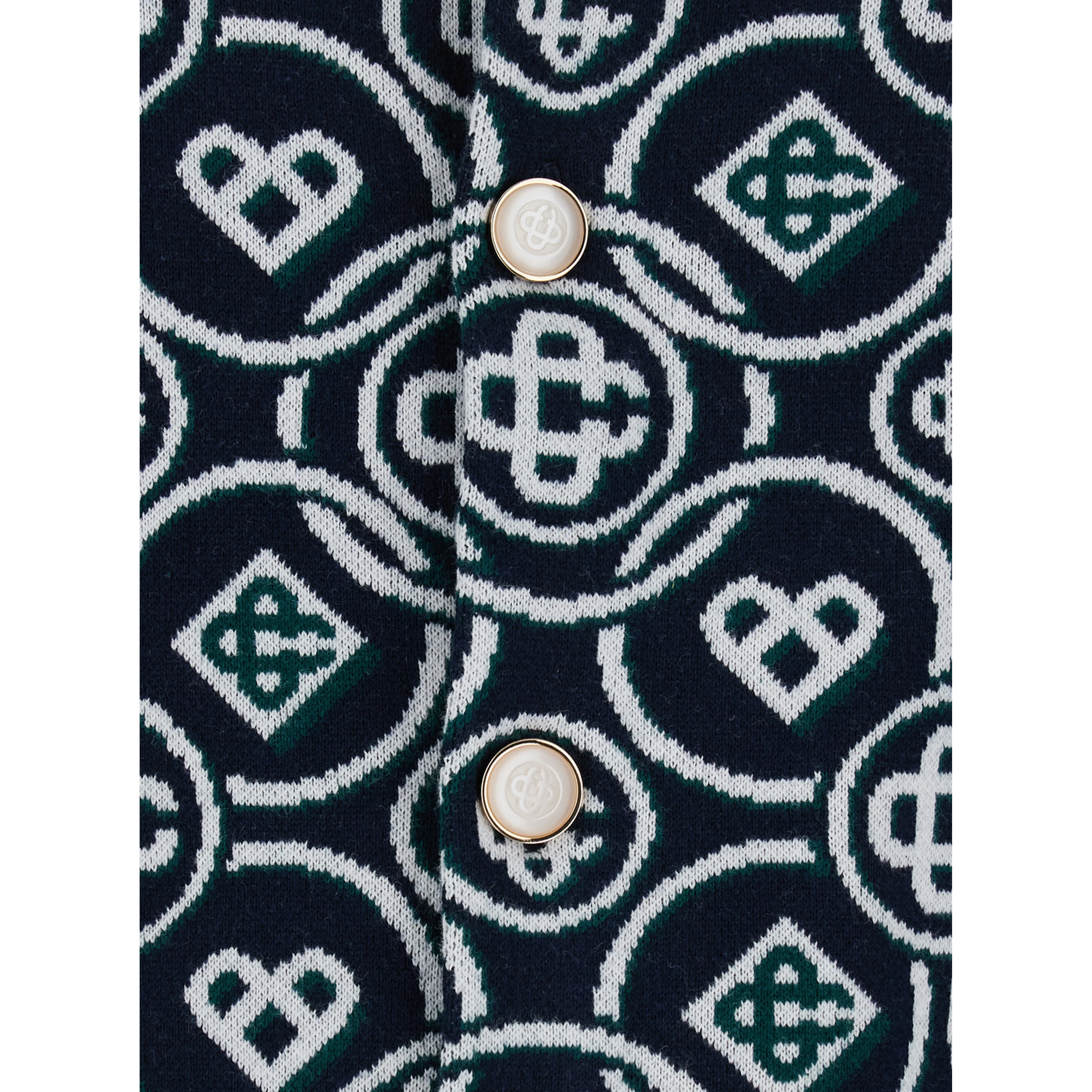 Blue Shirt with classic collar and all-over logo monogram in cotton for men