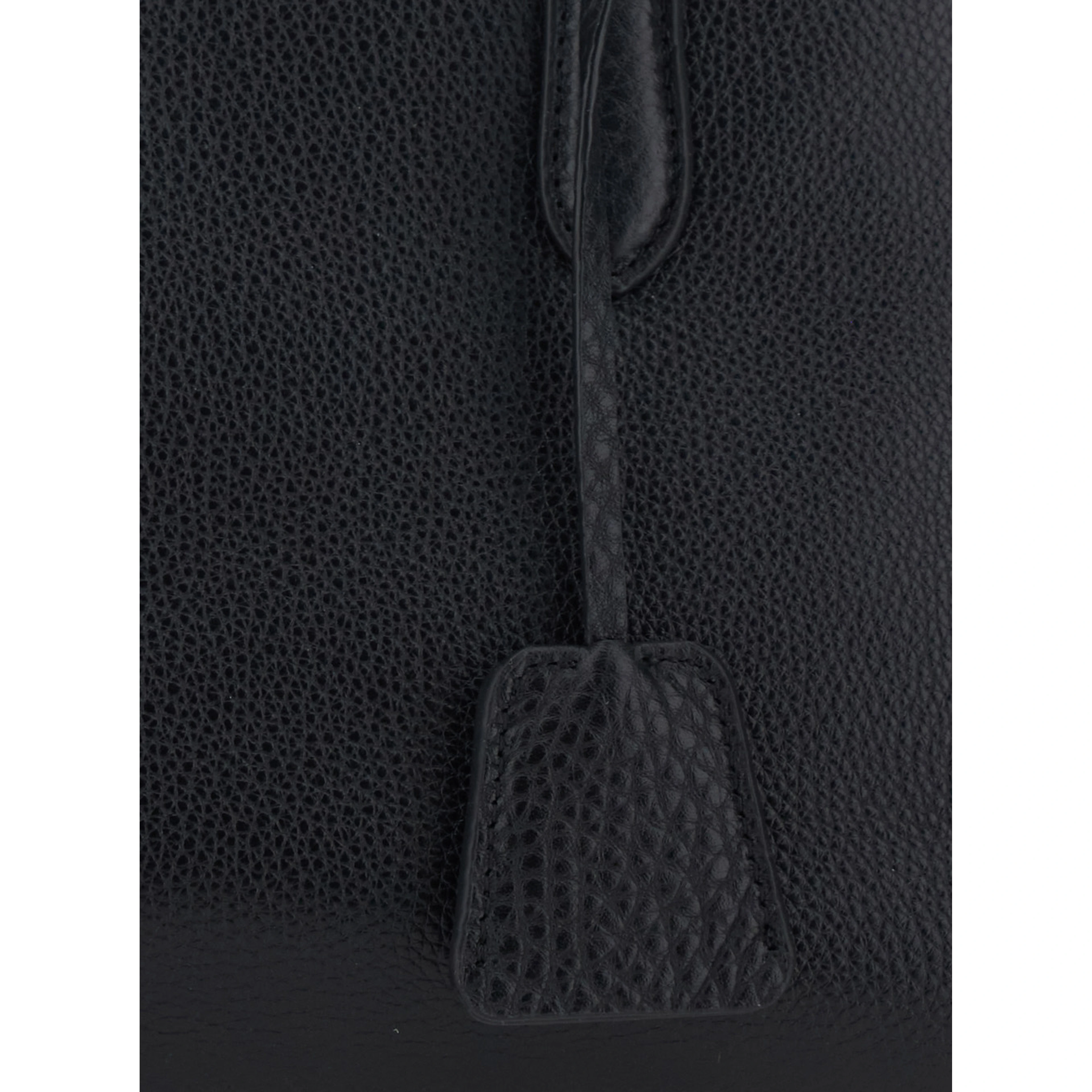 Kate Black Handbag with Two Top Handles in Leather Woman
