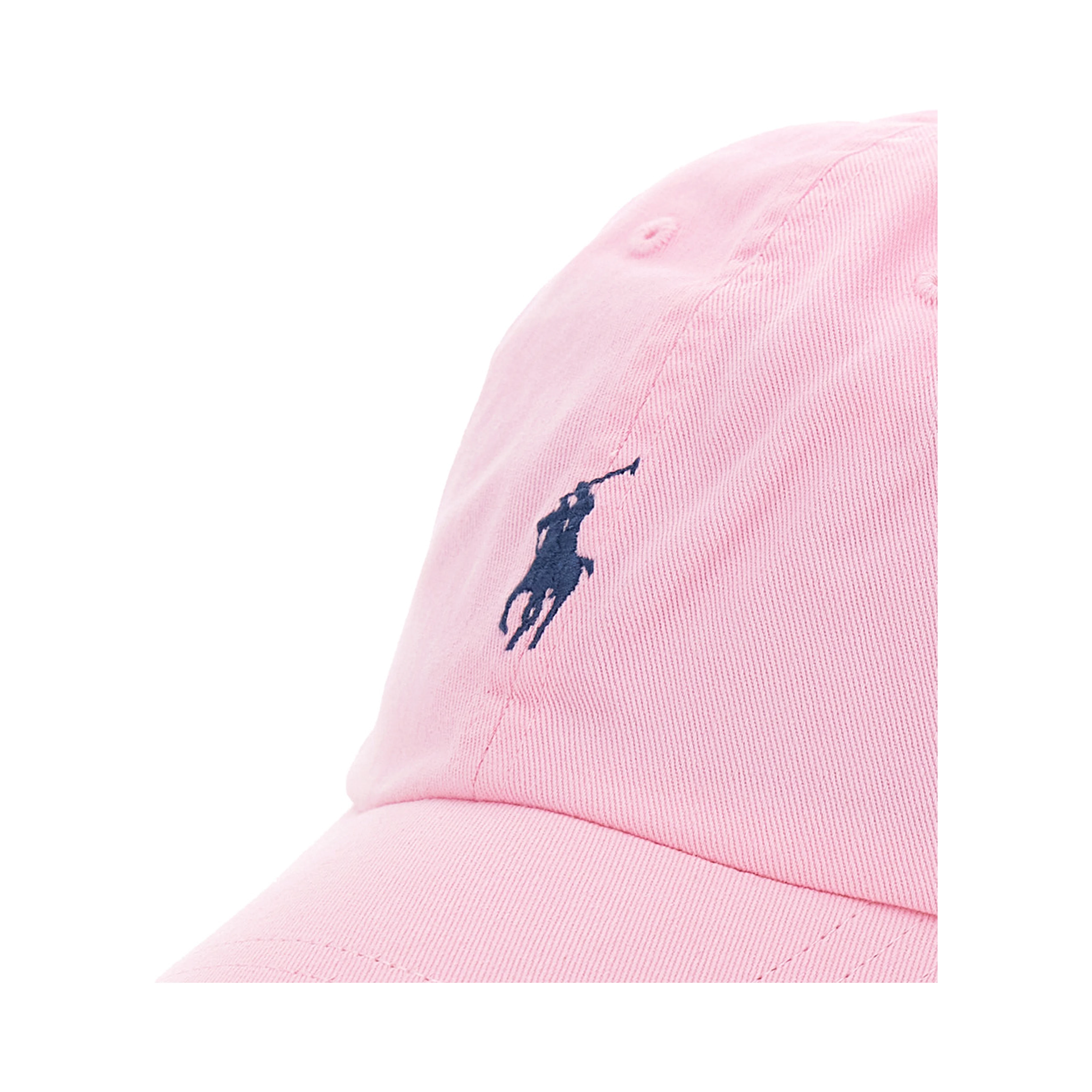 Baseball Cap with Embroidered Pony Logo on the Front in Light Blue Cotton for Women