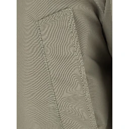 WR SATIN NYLON BLOUSON WITH INTRECCIATO COLLAR